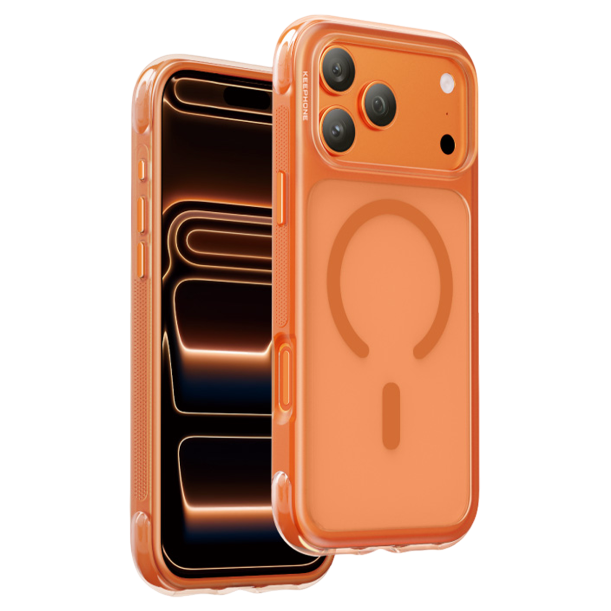 Keephone Apple iPhone 18 Pro Max/17 Pro Max Monica Airbag Magsafe Kapak - Turuncu