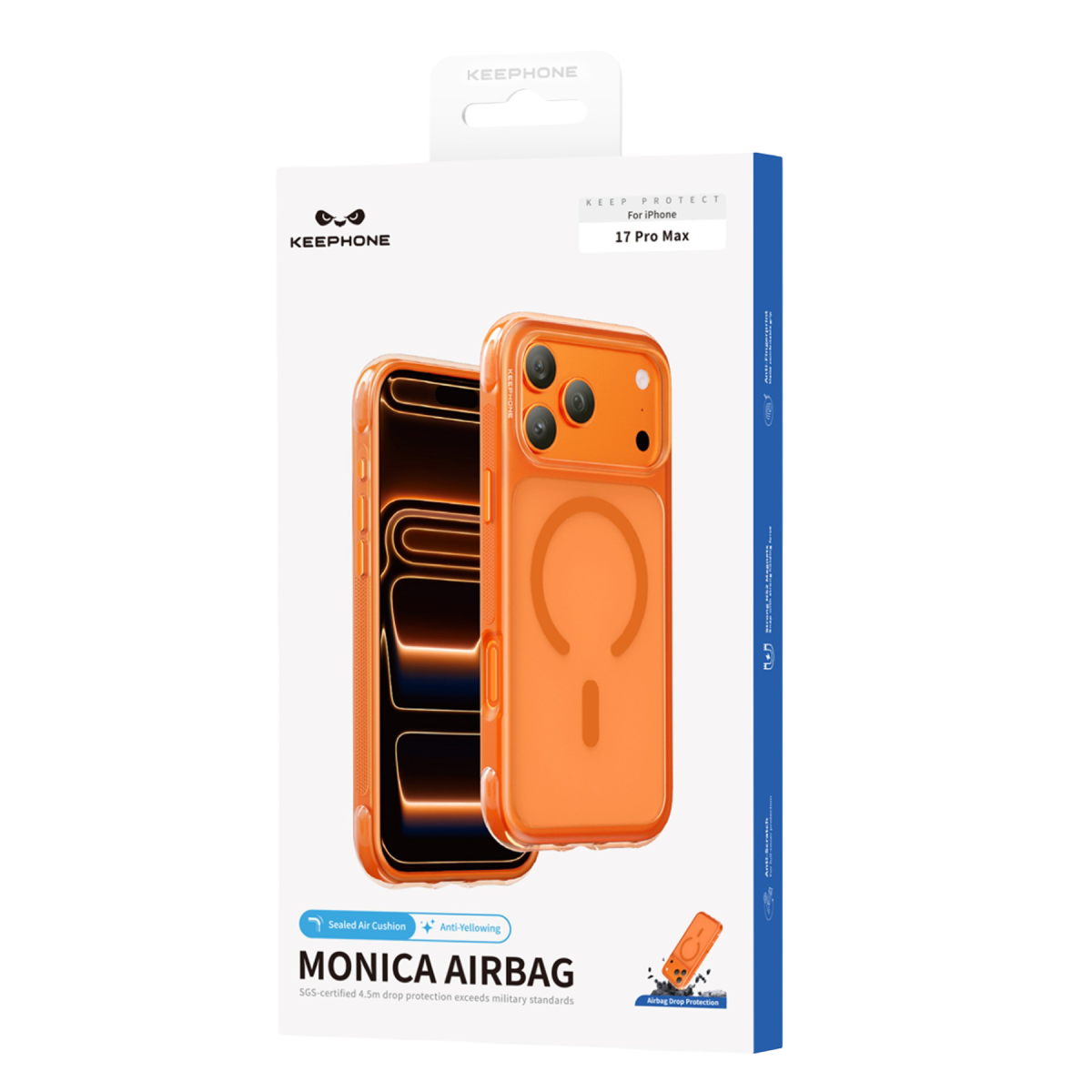 Keephone Apple iPhone 17 Pro Monica Airbag Magsafe Kapak - Lacivert