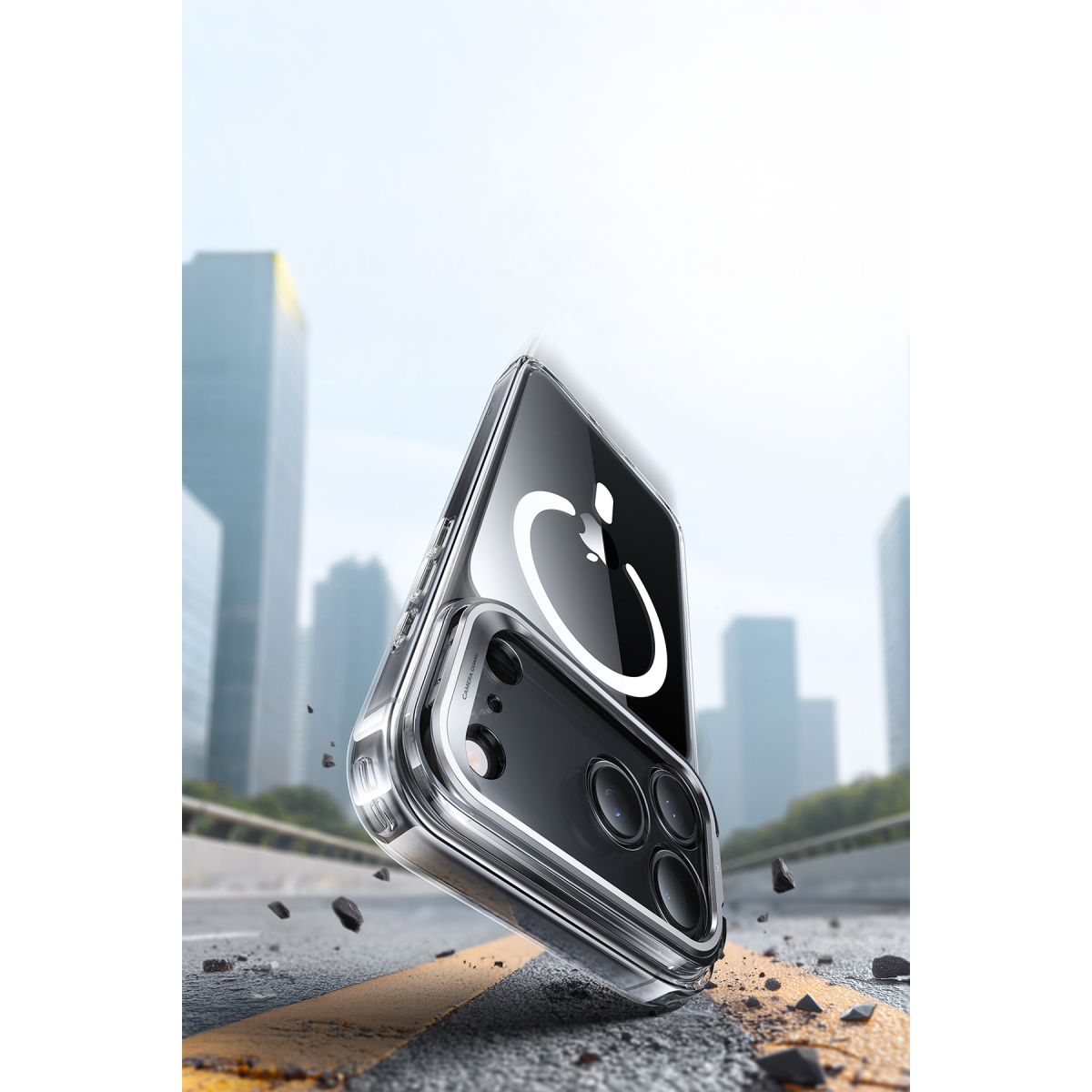 ESR Apple iPhone 17 Pro Max Classic Hybrid Magsafe Standlı Kapak - Clear Black