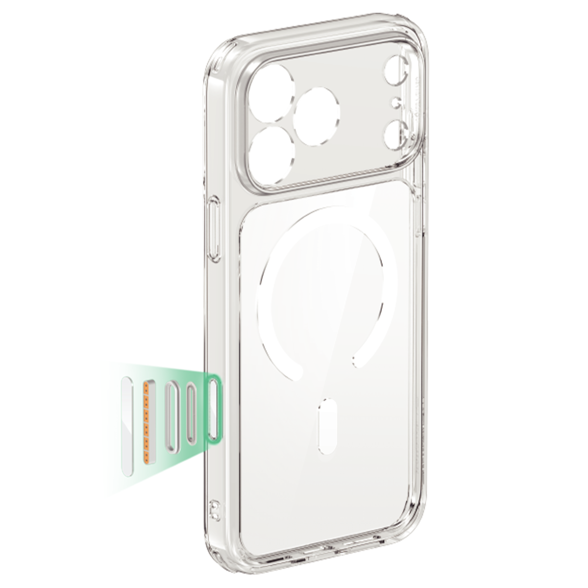 ESR Apple iPhone 17 Pro Max Classic Hybrid Magsafe Kapak - Clear