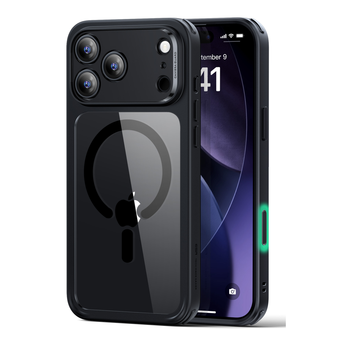 ESR Apple iPhone 17 Pro Max Classic Hybrid Magsafe Kapak - Clear Black