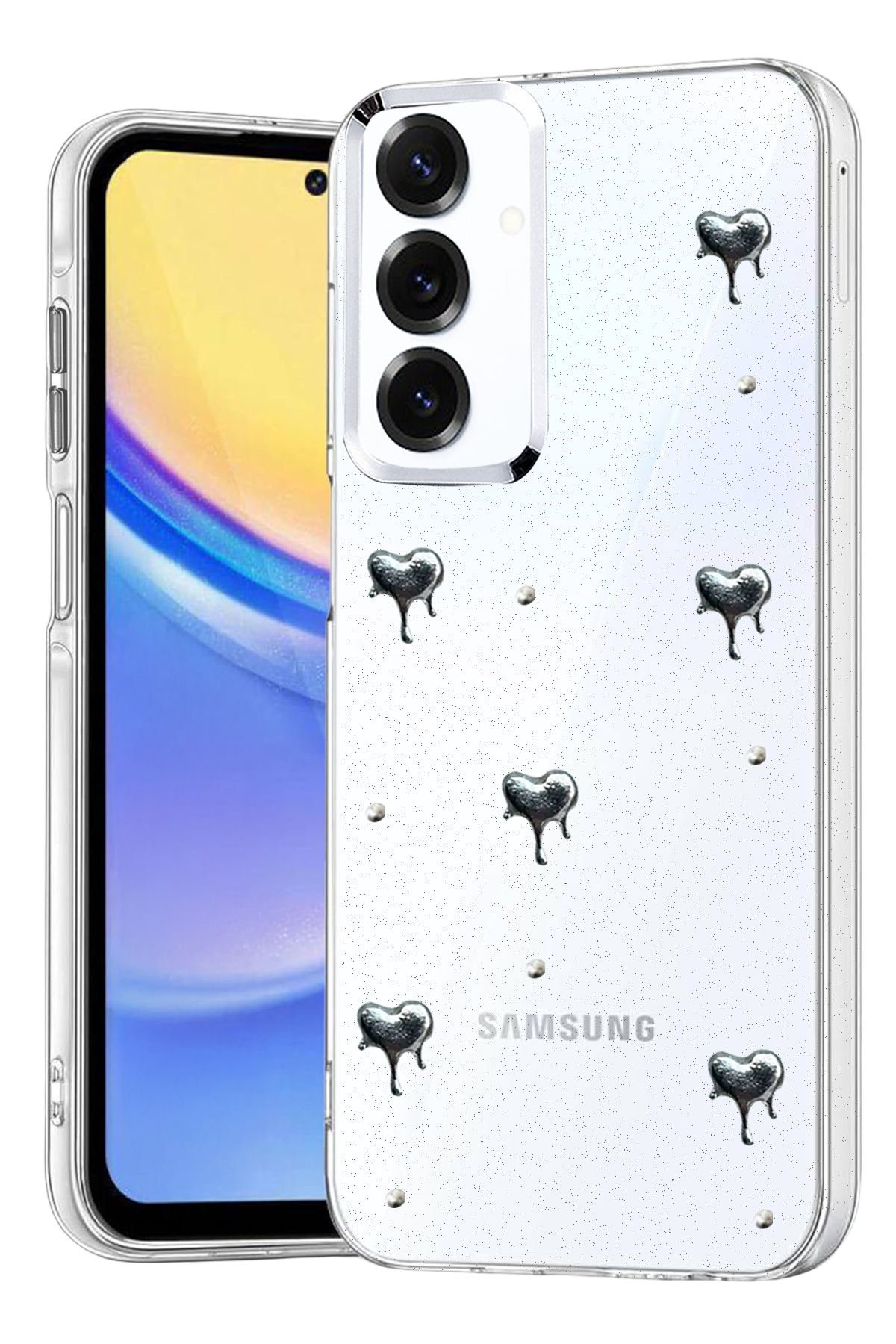 Newface Samsung Galaxy A15 4G Fiyonk Desenli Kapak - Desen 1