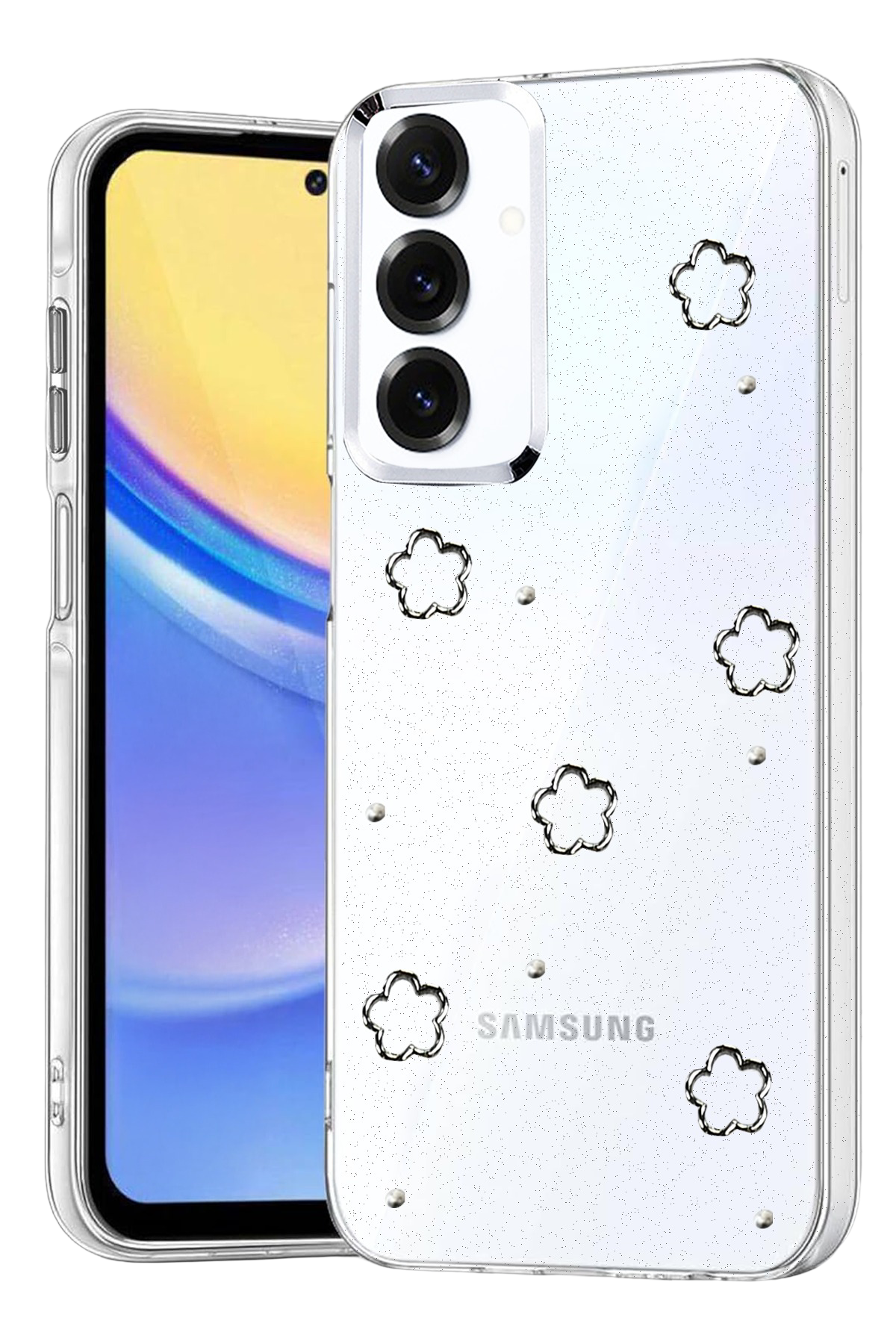 Newface Samsung Galaxy A15 4G Fiyonk Desenli Kapak - Desen 2