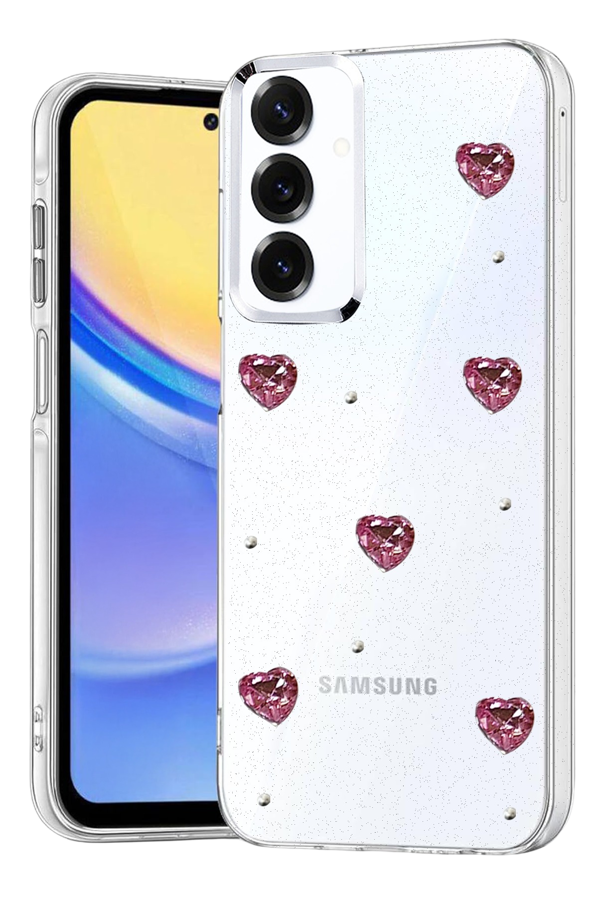 Newface Samsung Galaxy A15 4G Fiyonk Desenli Kapak - Desen 3