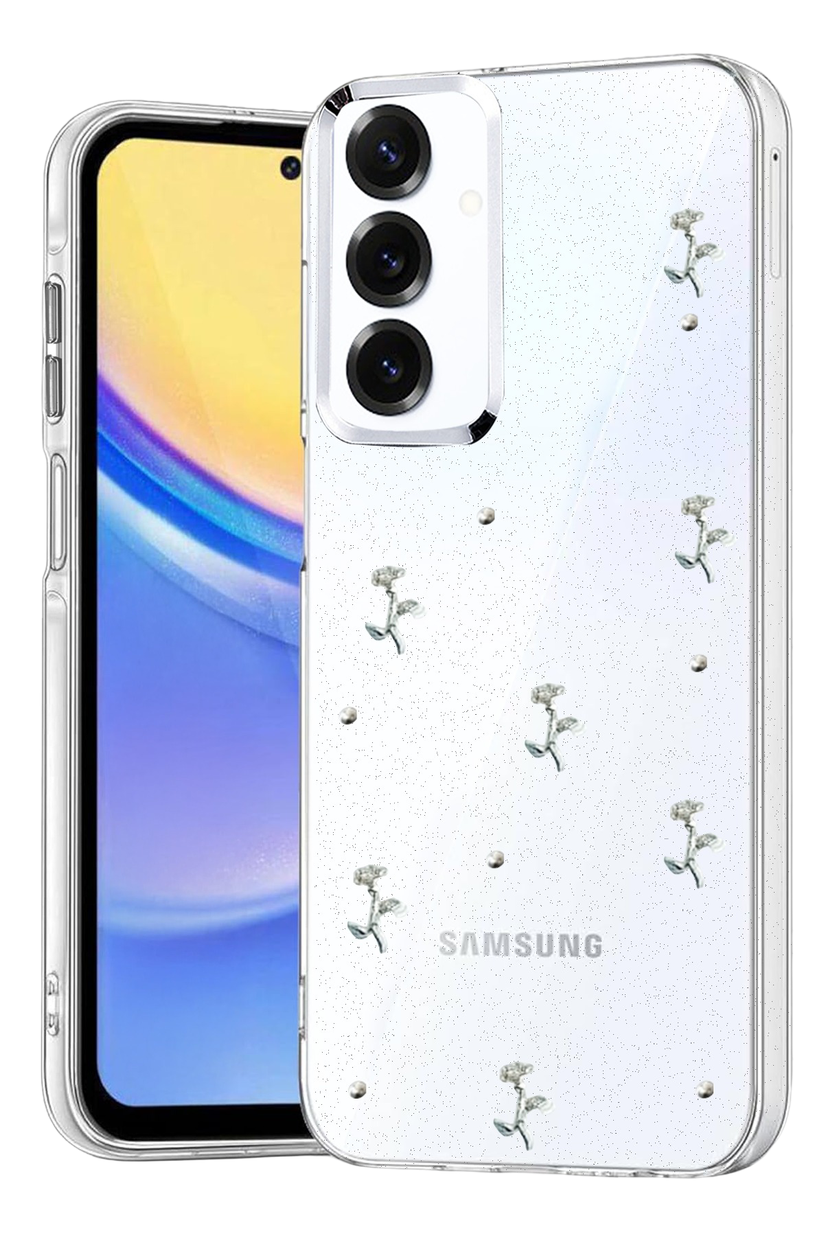 Newface Samsung Galaxy A15 4G Fiyonk Desenli Kapak - Desen 4