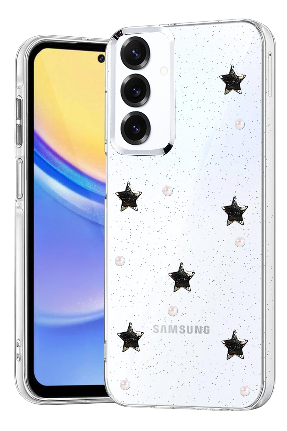 Newface Samsung Galaxy A15 4G Fiyonk Desenli Kapak - Desen 7