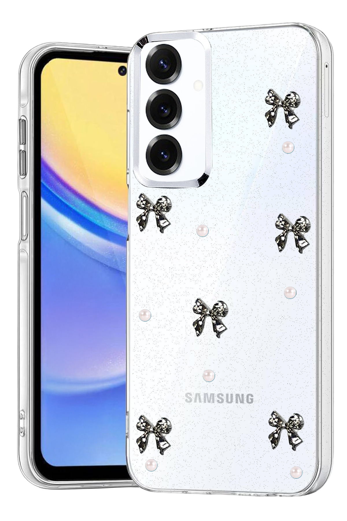 Newface Samsung Galaxy A15 4G Fiyonk Desenli Kapak - Desen 8