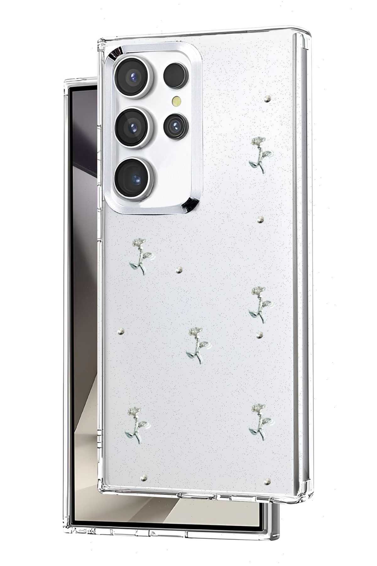 Newface Samsung Galaxy S23 Ultra Fiyonk Desenli Kapak - Desen 4