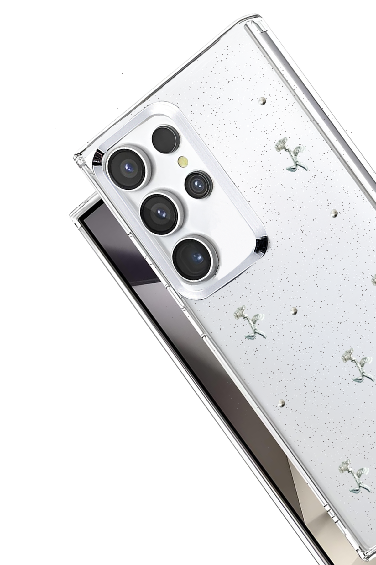 Newface Samsung Galaxy S23 Ultra Fiyonk Desenli Kapak - Desen 4