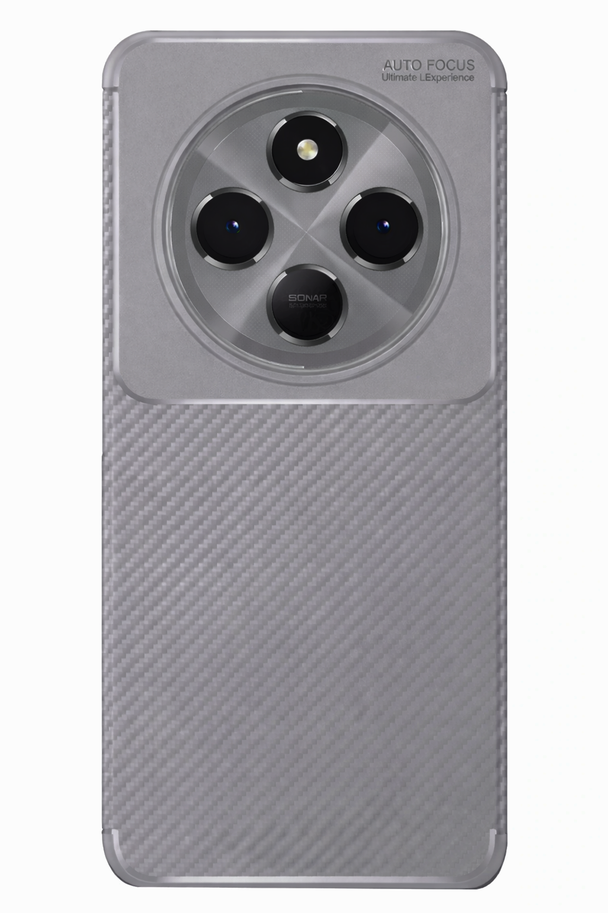 Newface Xiaomi Redmi 14C Kılıf Auto Focus Karbon Kapak - Gri