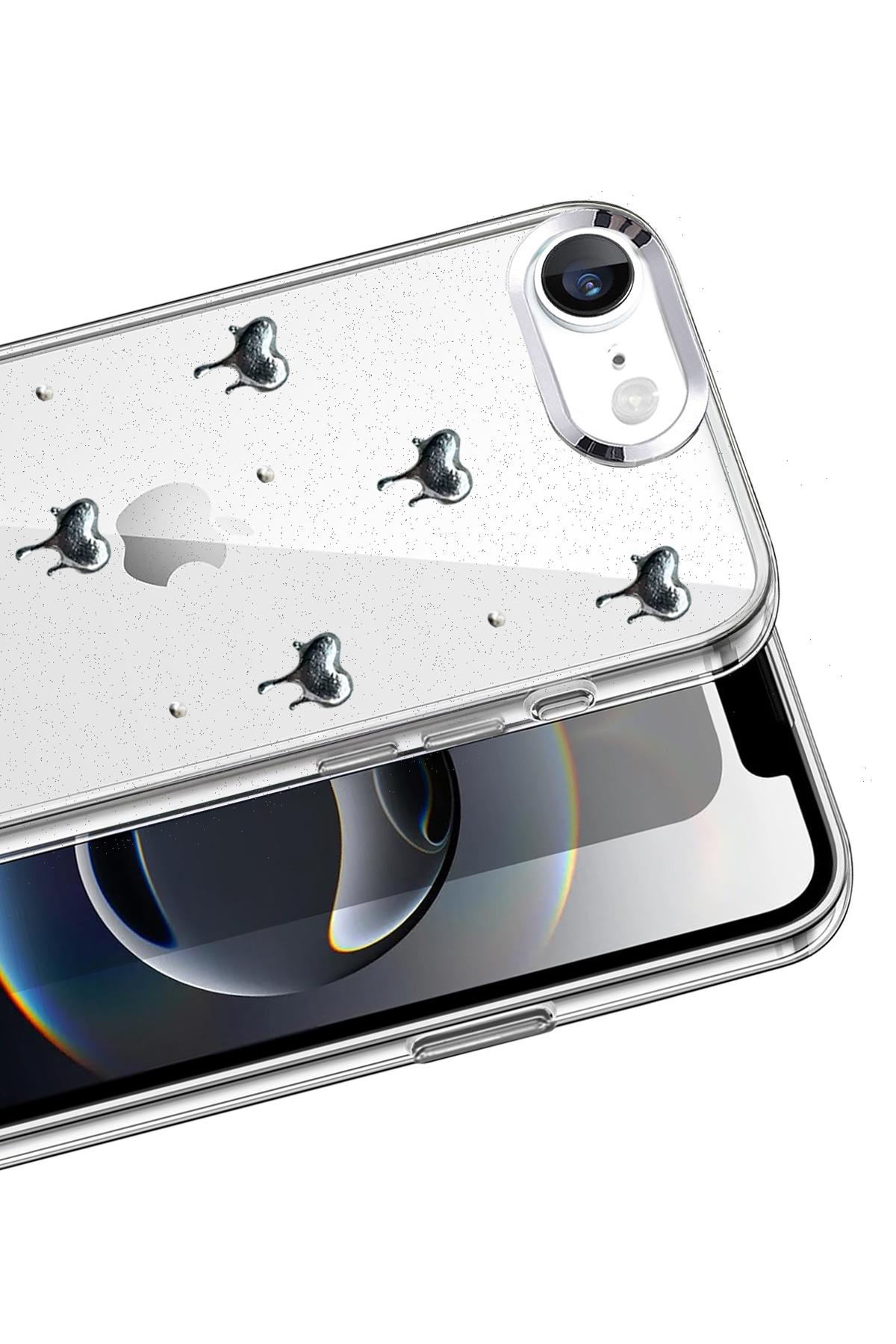 Newface Apple iPhone 16E Fiyonk Desenli Kapak - Desen 1 — görsel 2