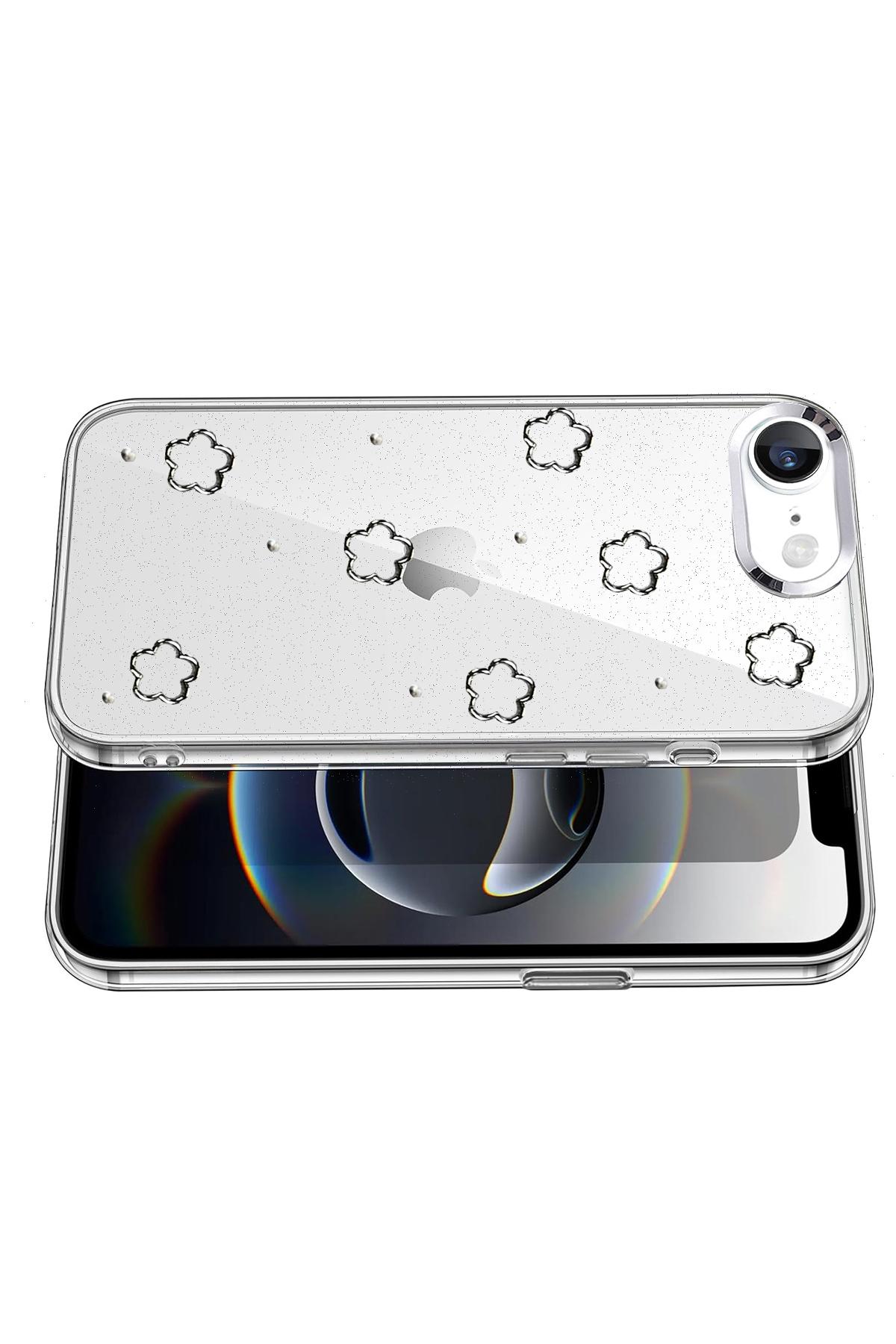 Newface Apple iPhone 16E Fiyonk Desenli Kapak - Desen 2