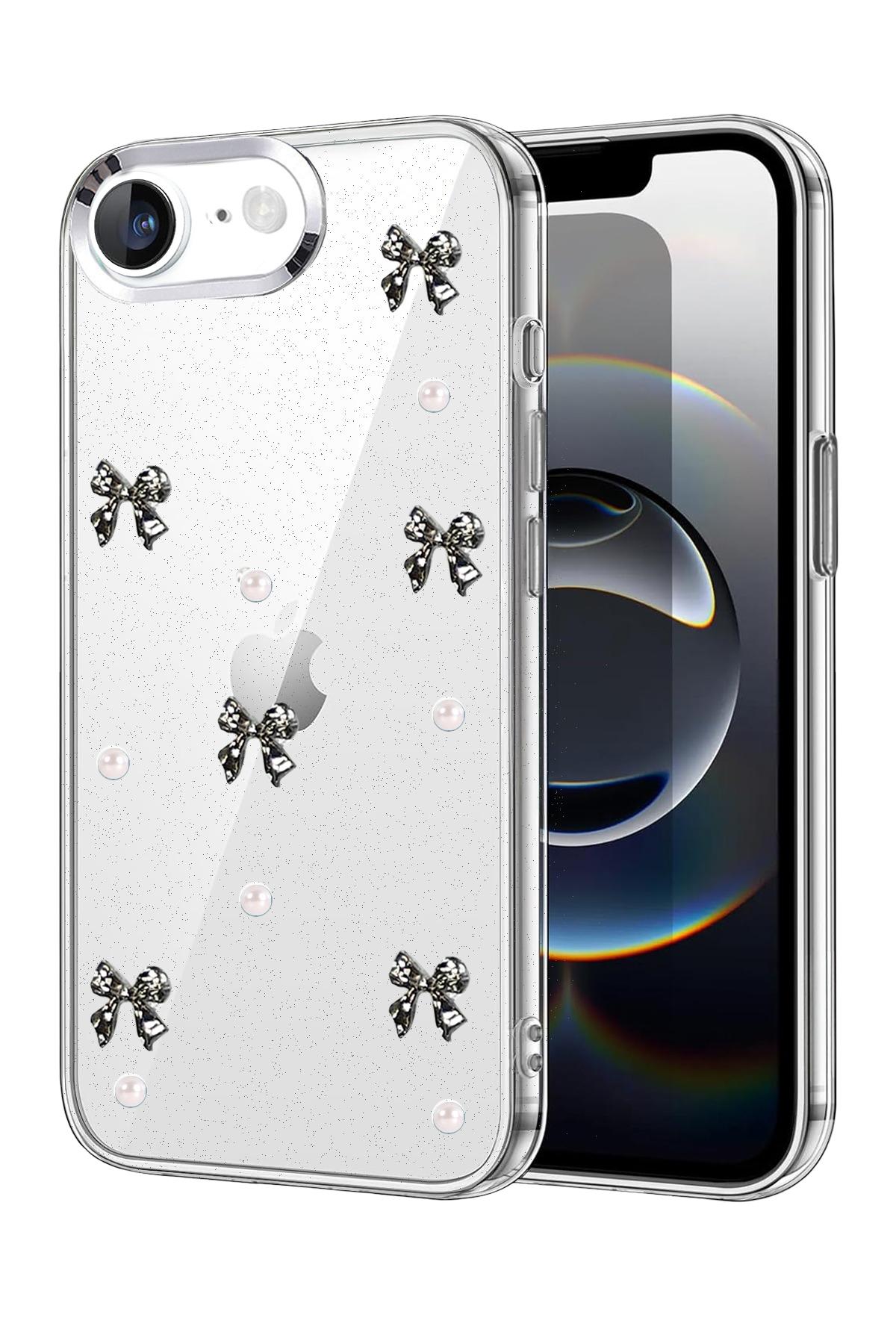 Newface Apple iPhone 16E Fiyonk Desenli Kapak - Desen 8