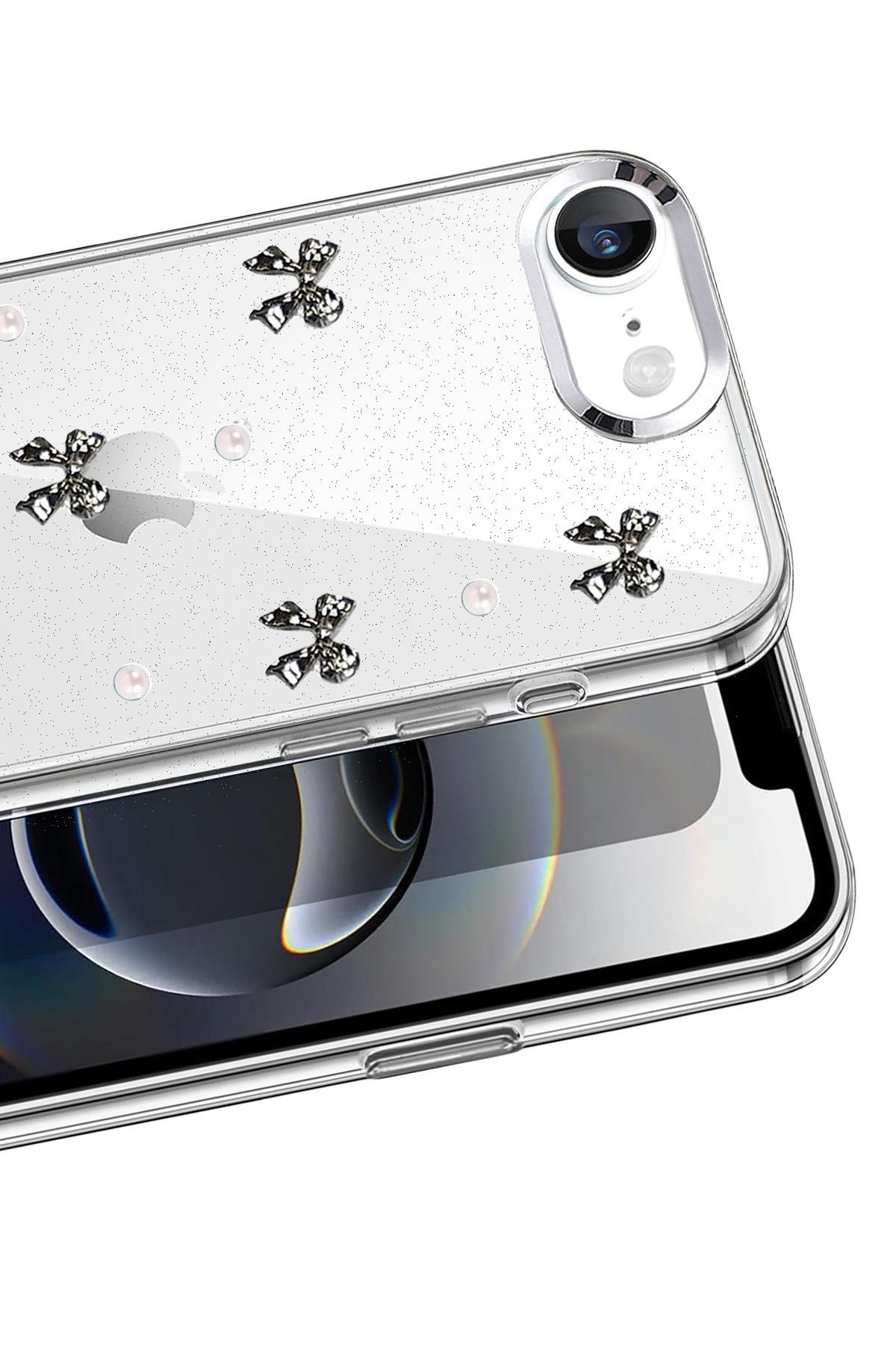 Newface Apple iPhone 16E Fiyonk Desenli Kapak - Desen 8