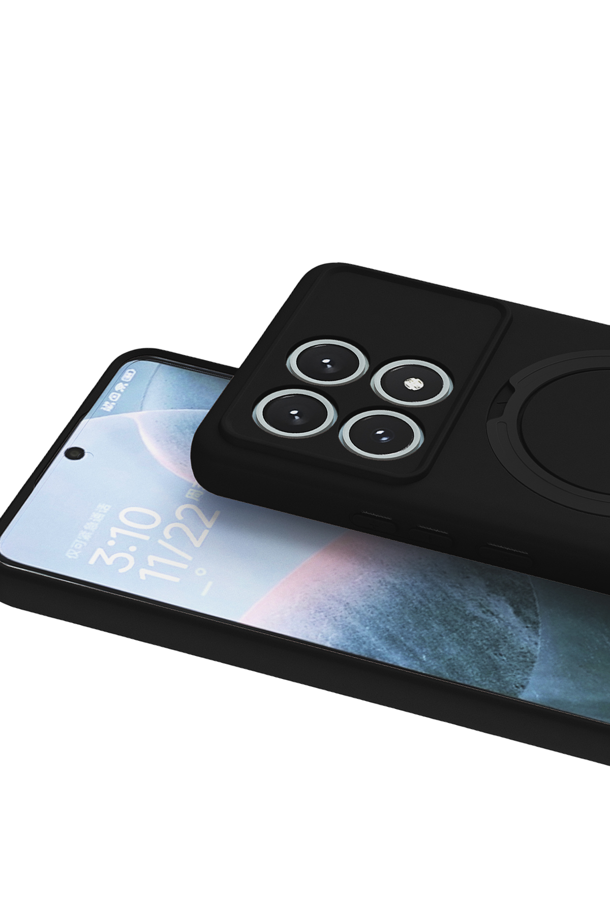 Newface Xiaomi Poco X6 Pro Regal Magsafe Standlı Kapak - Siyah — görsel 3