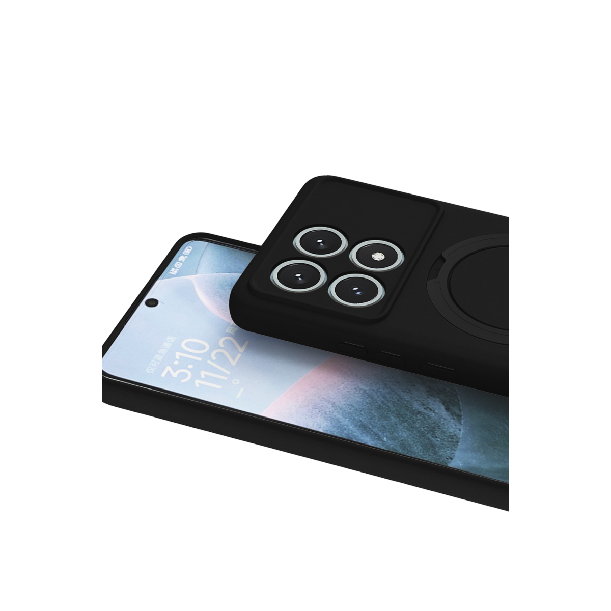 Newface Xiaomi Poco X6 Pro Regal Magsafe Standlı Kapak - Siyah — görsel 11