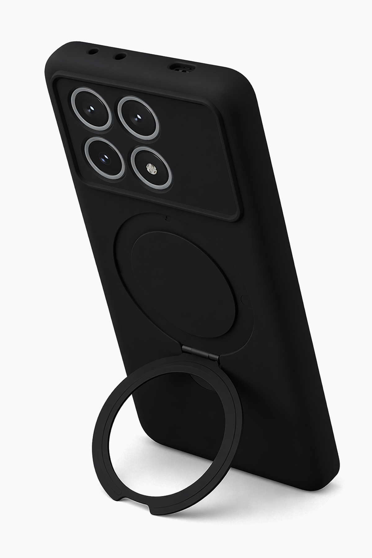 Newface Xiaomi Poco X6 Pro Regal Magsafe Standlı Kapak - Siyah — görsel 4