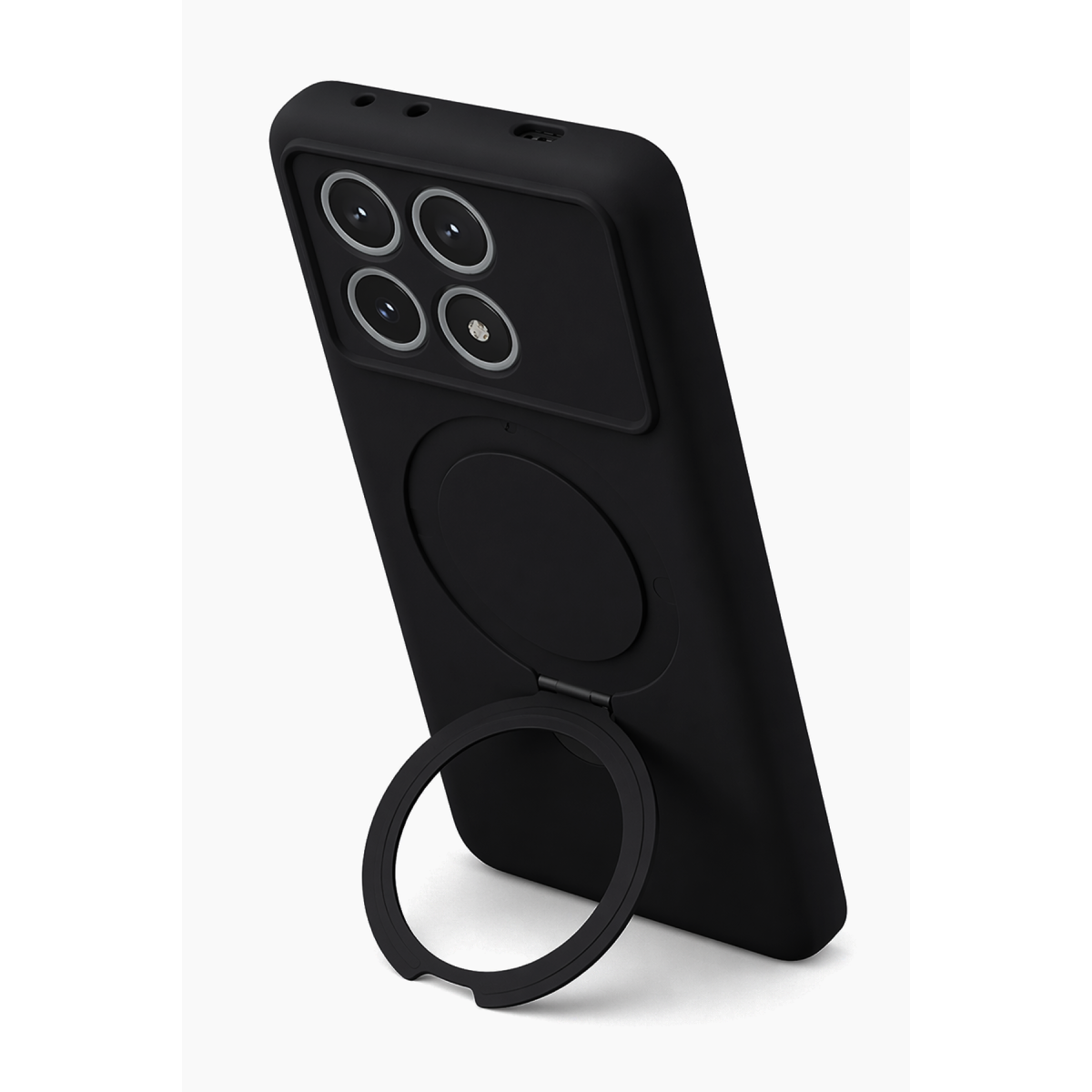 Newface Xiaomi Poco X6 Pro Regal Magsafe Standlı Kapak - Siyah — görsel 12