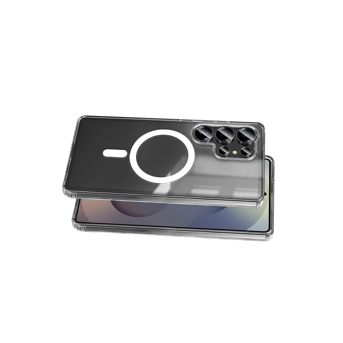 Newface Samsung Galaxy S25 Ultra Kılıf Magneticsafe Şeffaf Silikon - Şeffaf — görsel 9