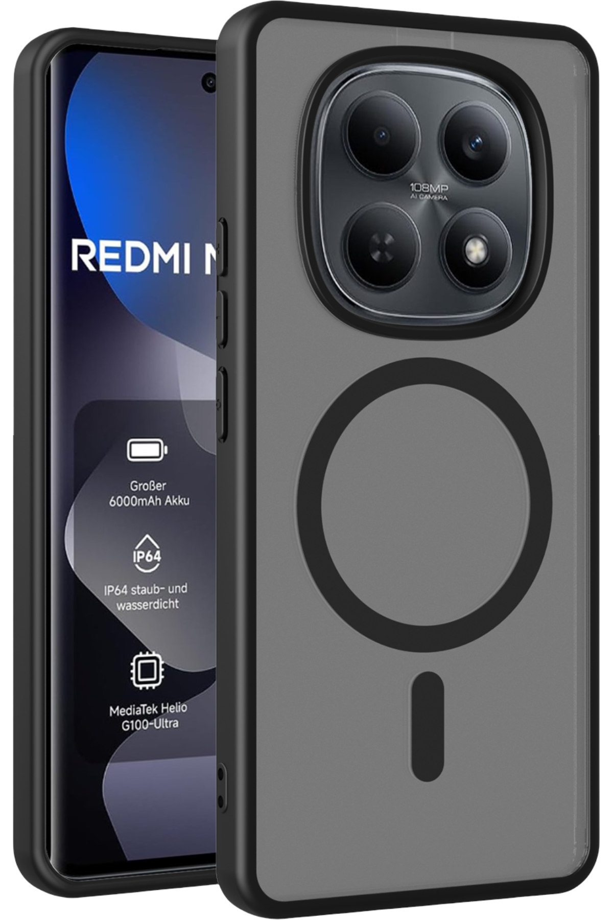 Joko Xiaomi Redmi Note 15 4G Jota Magsafe Kapak - Siyah