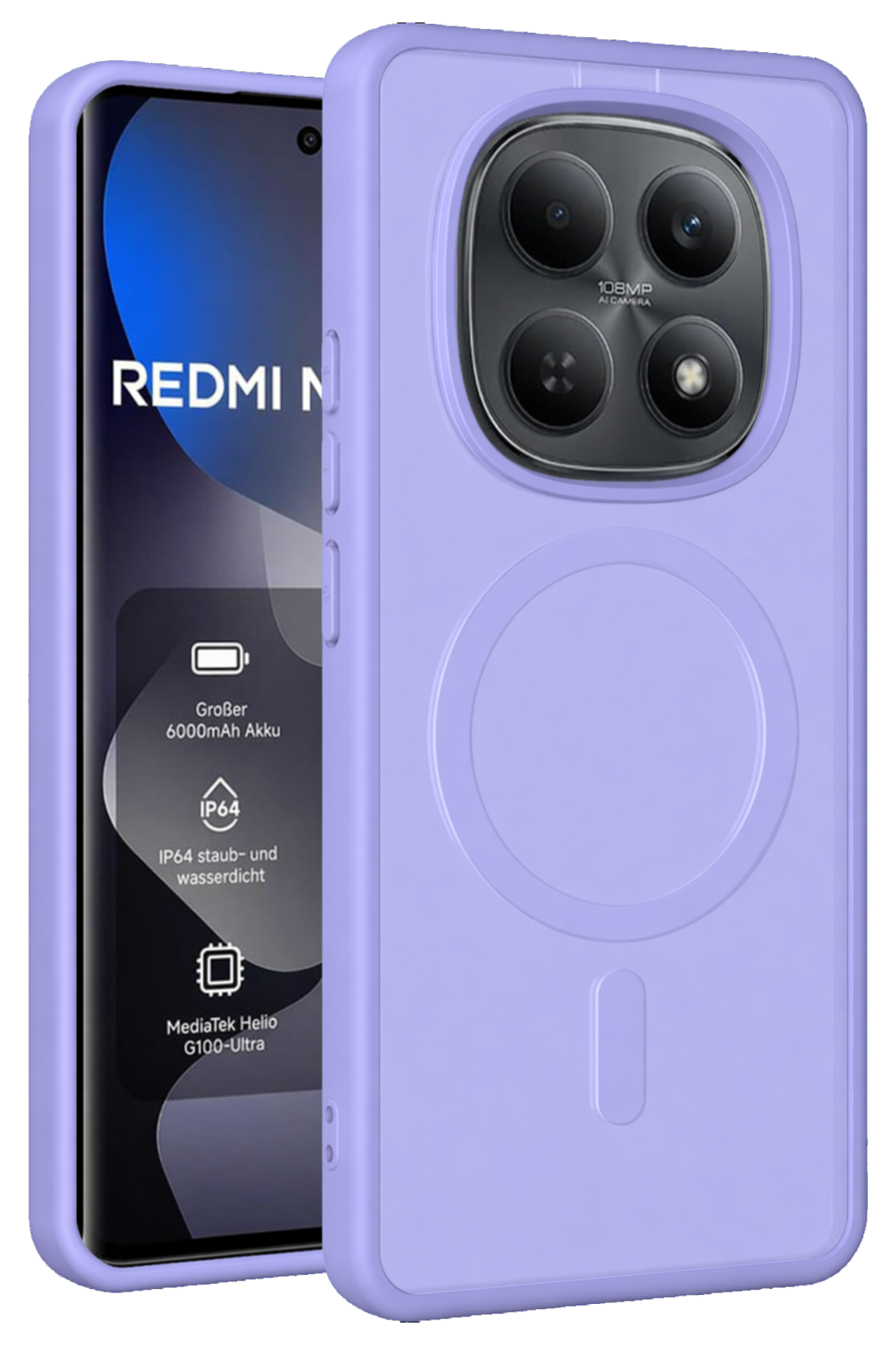 Joko Xiaomi Redmi Note 15 Pro 4G Jota Magsafe Kapak - Lila