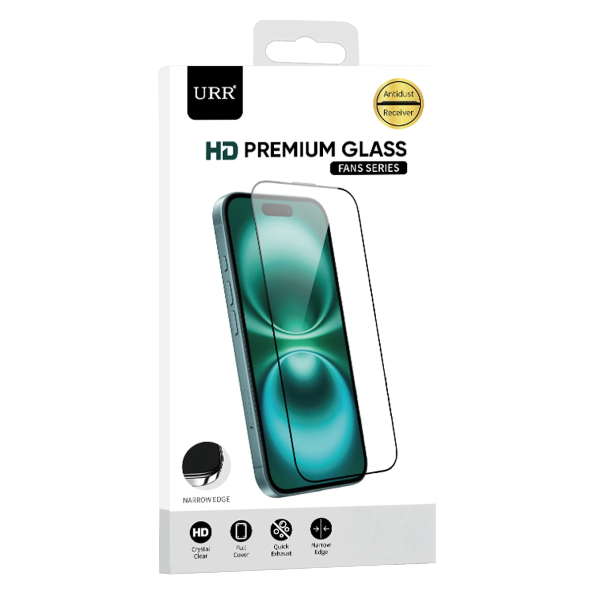 URR Apple iPhone 13 Pro Max Fans Series Premium HD Cam Ekran Koruyucu - Siyah