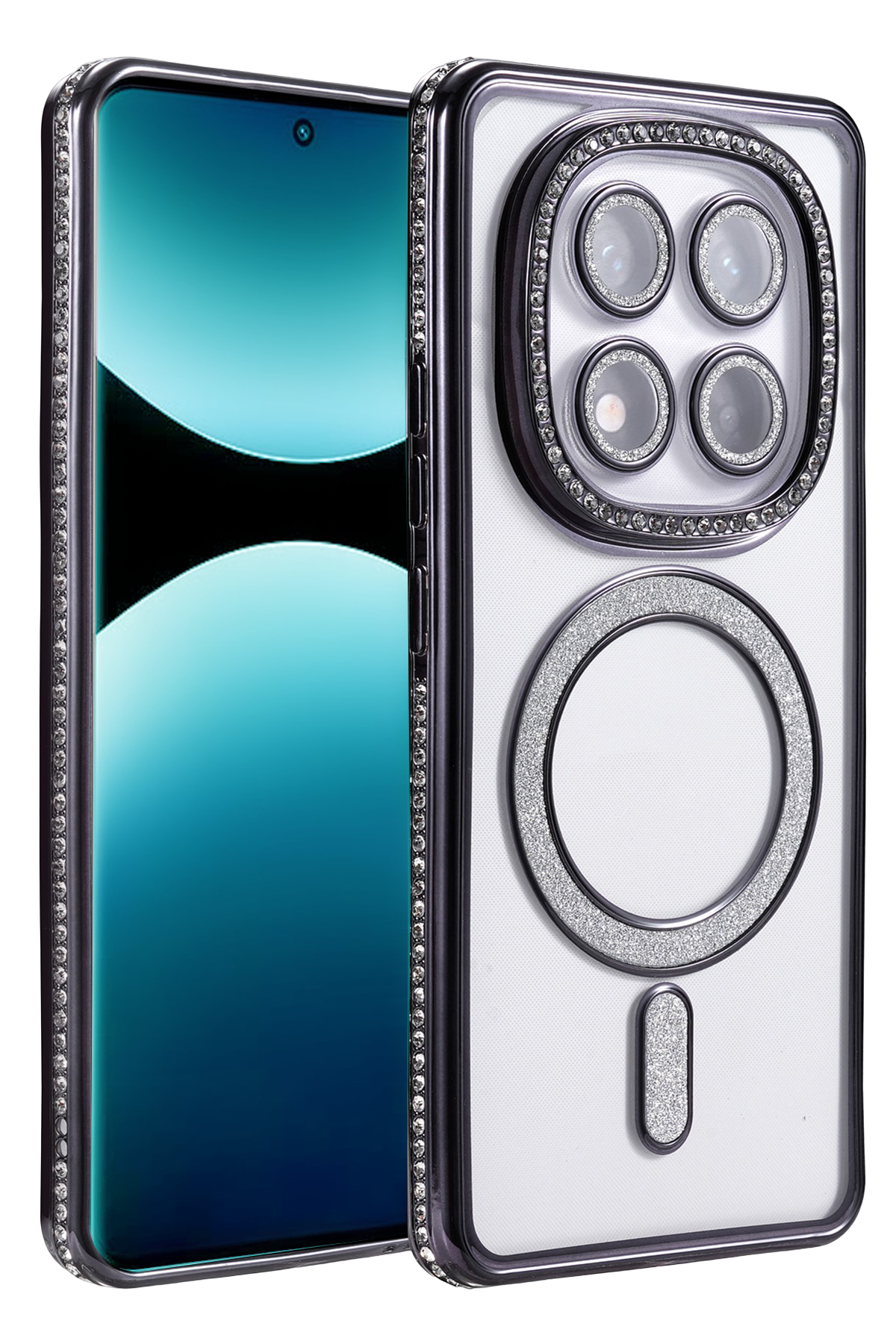 Newface Xiaomi Redmi Note 15 4G Joke Simli Magneticsafe Kılıf - Siyah