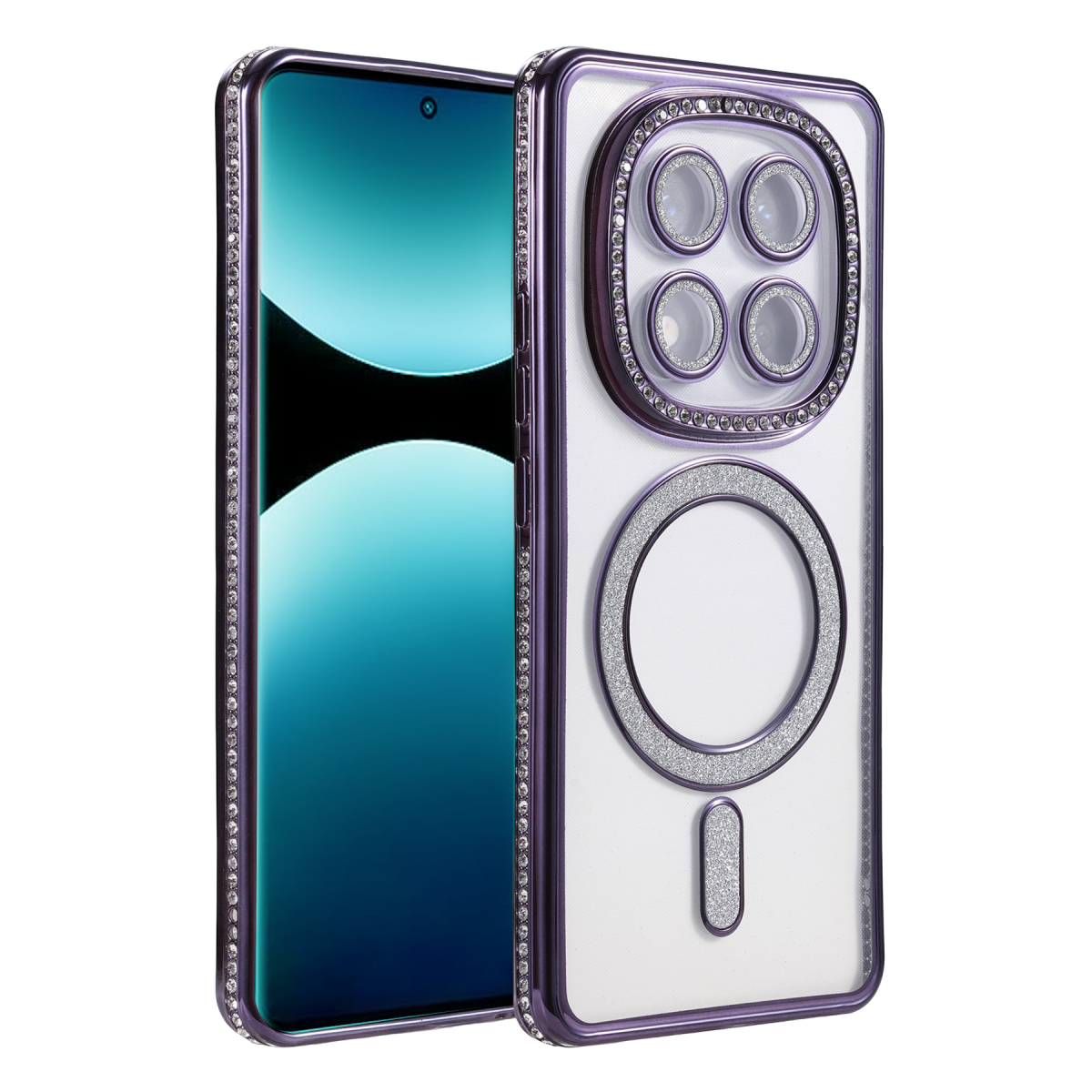 Newface Xiaomi Redmi Note 15 4G Joke Simli Magneticsafe Kılıf - Derin Mor — görsel 4