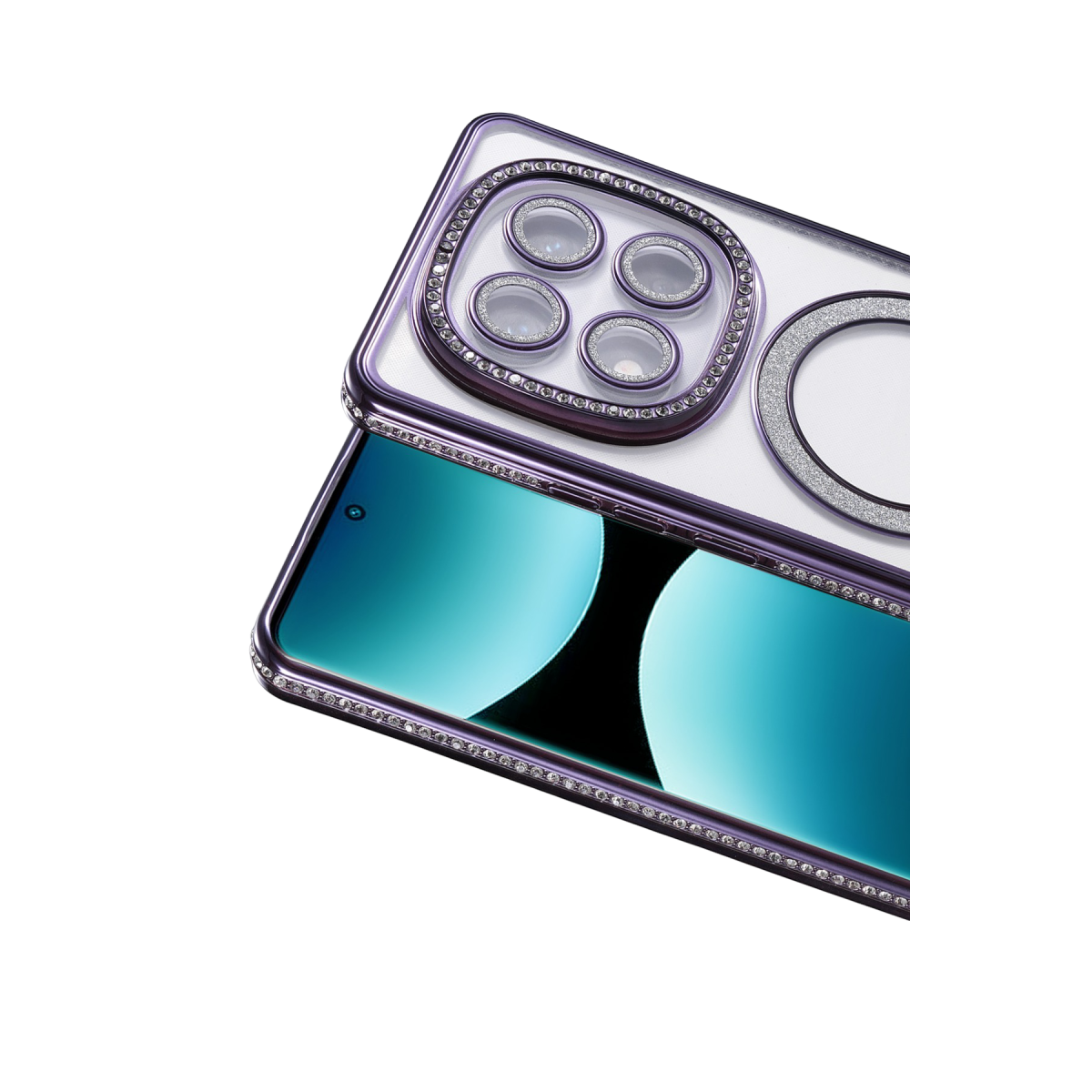 Newface Xiaomi Redmi Note 15 4G Joke Simli Magneticsafe Kılıf - Derin Mor — görsel 5