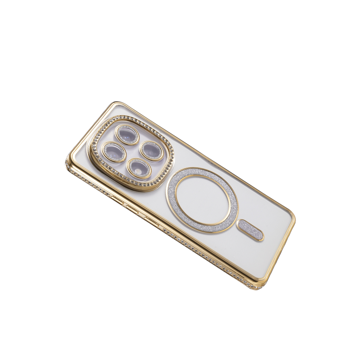 Xiaomi Redmi Note 15 Pro 5G Joke Simli Magneticsafe Kılıf - Gold
