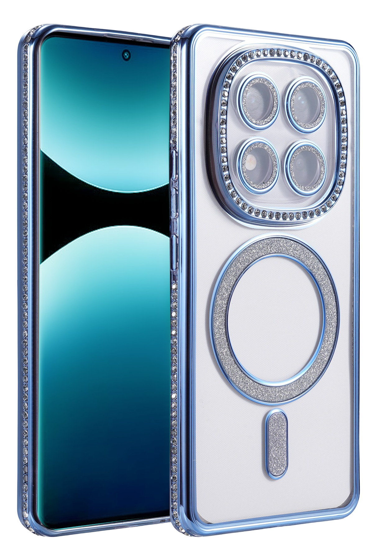 Newface Xiaomi Redmi Note 15 Pro 5G Joke Simli Magneticsafe Kılıf - Mavi