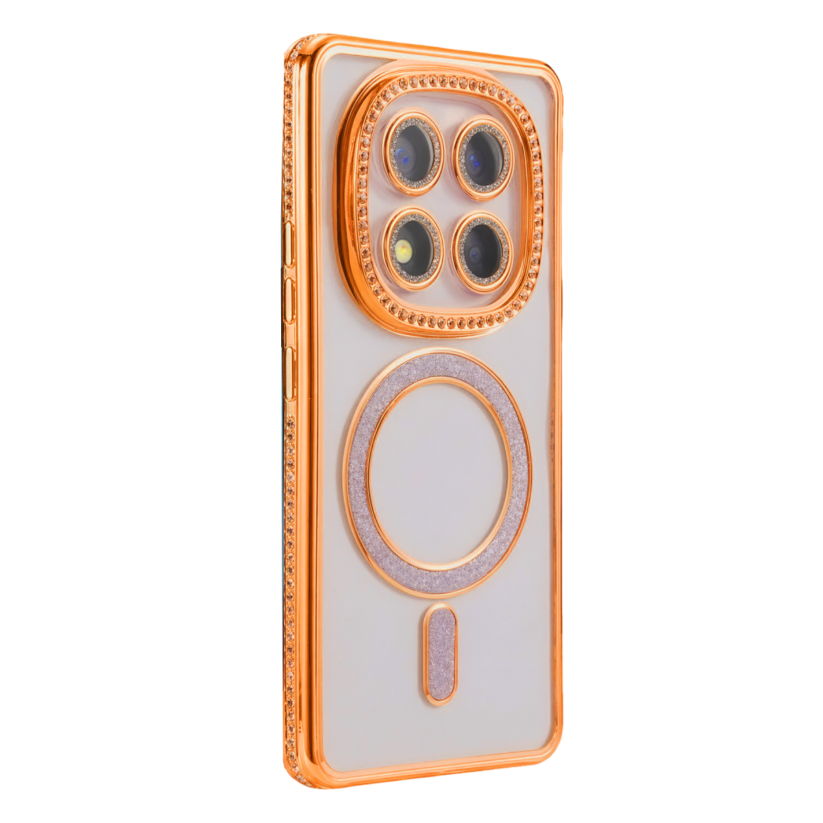 Xiaomi Redmi Note 15 Pro 5G Joke Simli Magneticsafe Kılıf - Turuncu