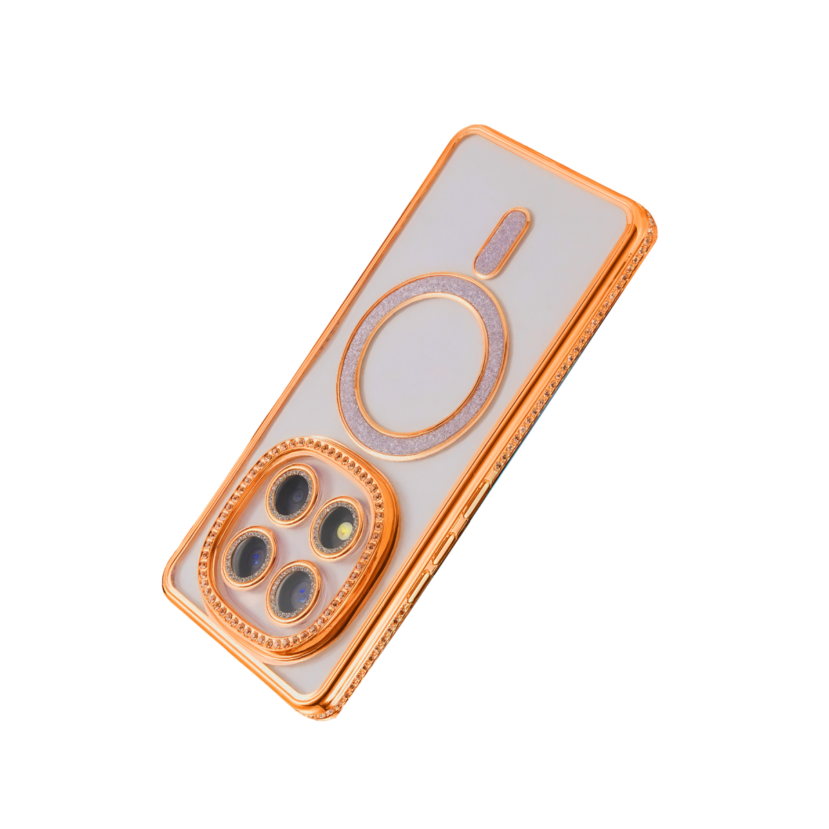Xiaomi Redmi Note 15 Pro 5G Joke Simli Magneticsafe Kılıf - Turuncu