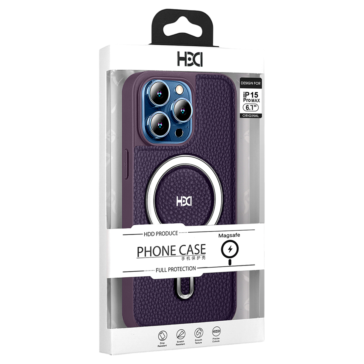 HDD Apple iPhone 14 HBC-139 Gravix Standlı Magsafe Kapak - Mavi