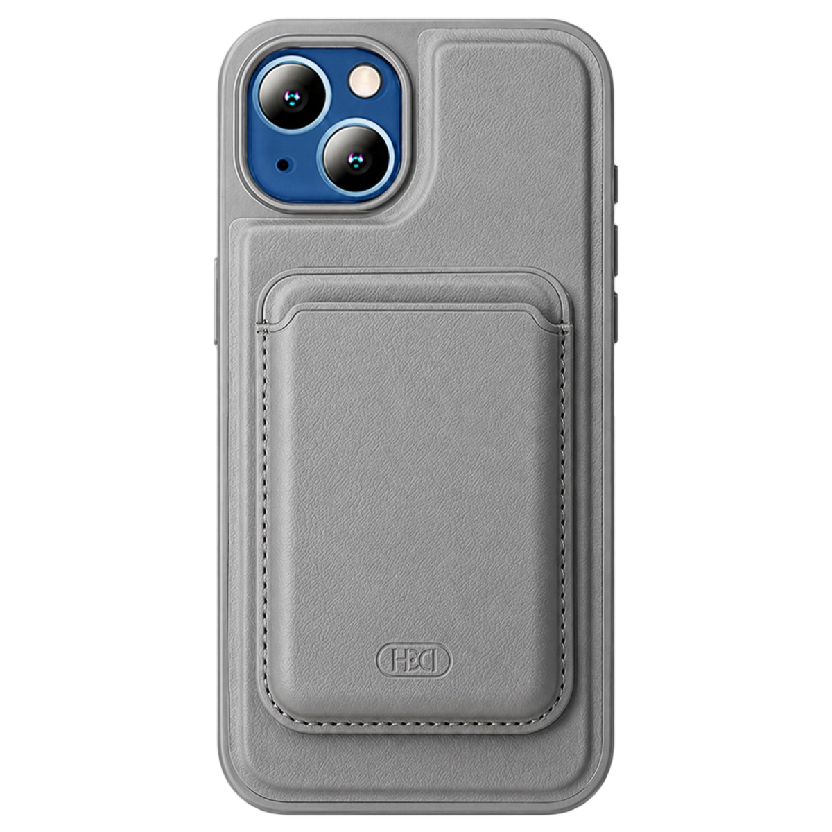 HDD Apple iPhone 14 HBC-009 Kartvizitli Maynetik Kapak - Titan Gri