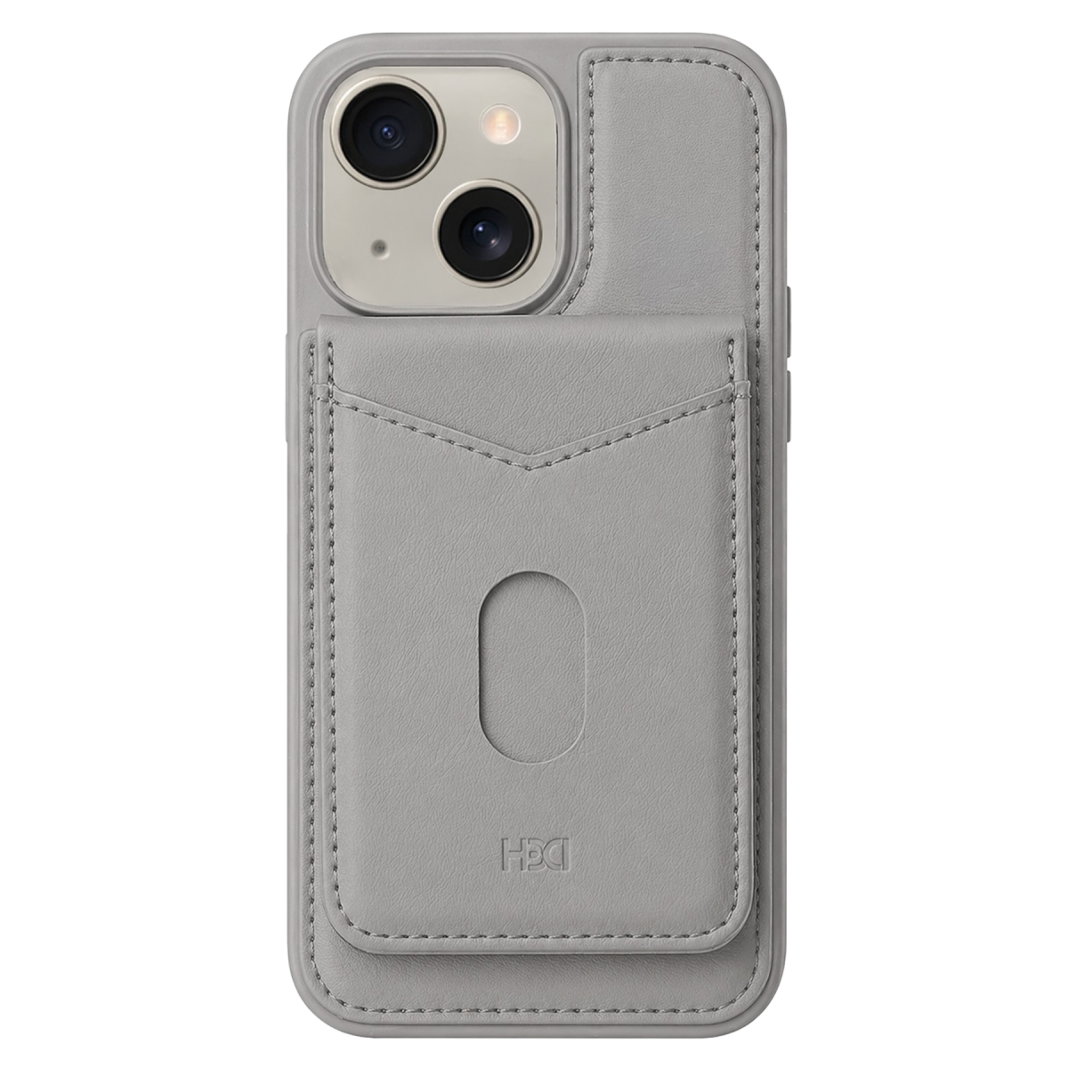 HDD Apple iPhone 15 HBC-246 Ottawa Magnet Kartvizitli Standlı Kapak - Titan Gri