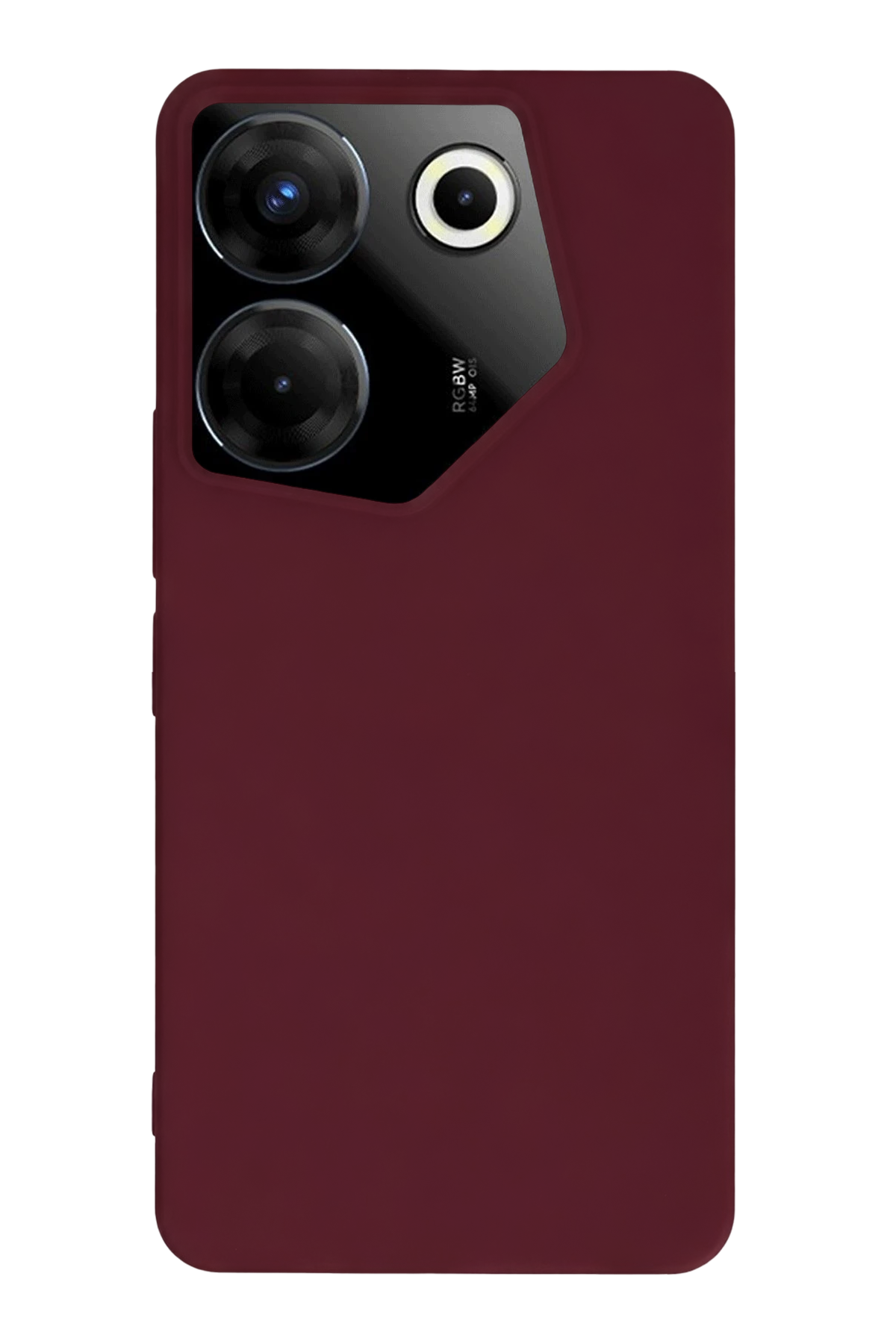 Newface Tecno Camon 20 Pro 5G Kılıf First Silikon - Bordo