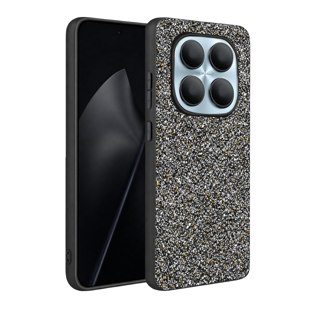 Onegif Xiaomi Redmi Note 15 4G Bright Simli Kapak - Gold