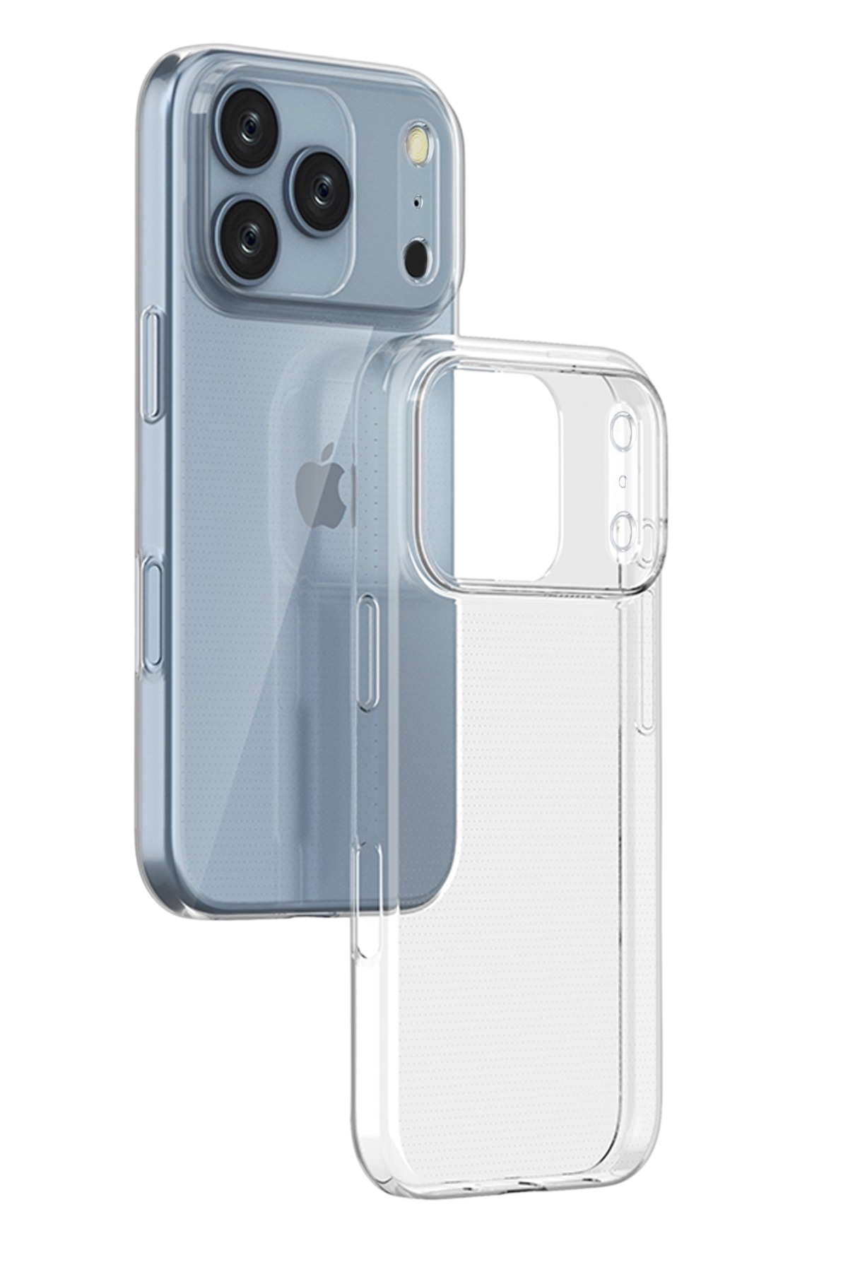 Newface Apple iPhone 17 Pro Lüx Şeffaf Silikon - Şeffaf