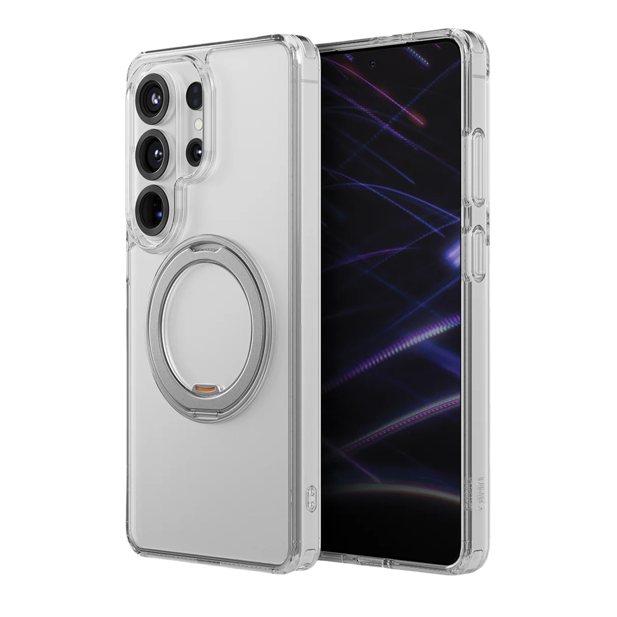 Uniq Samsung Galaxy S26 Ultra Swivix Rotating Kickstand Kapak - Şeffaf