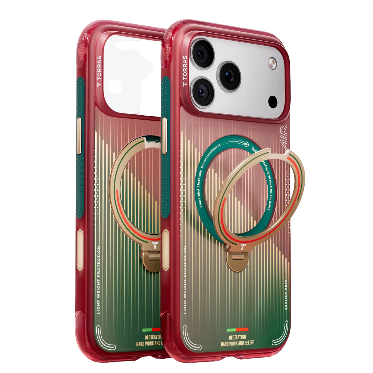 Torras Apple iPhone 17 Pro Max OStand Q3 Air World Cup Serisi Magsafe Kılıf - Glory Slash