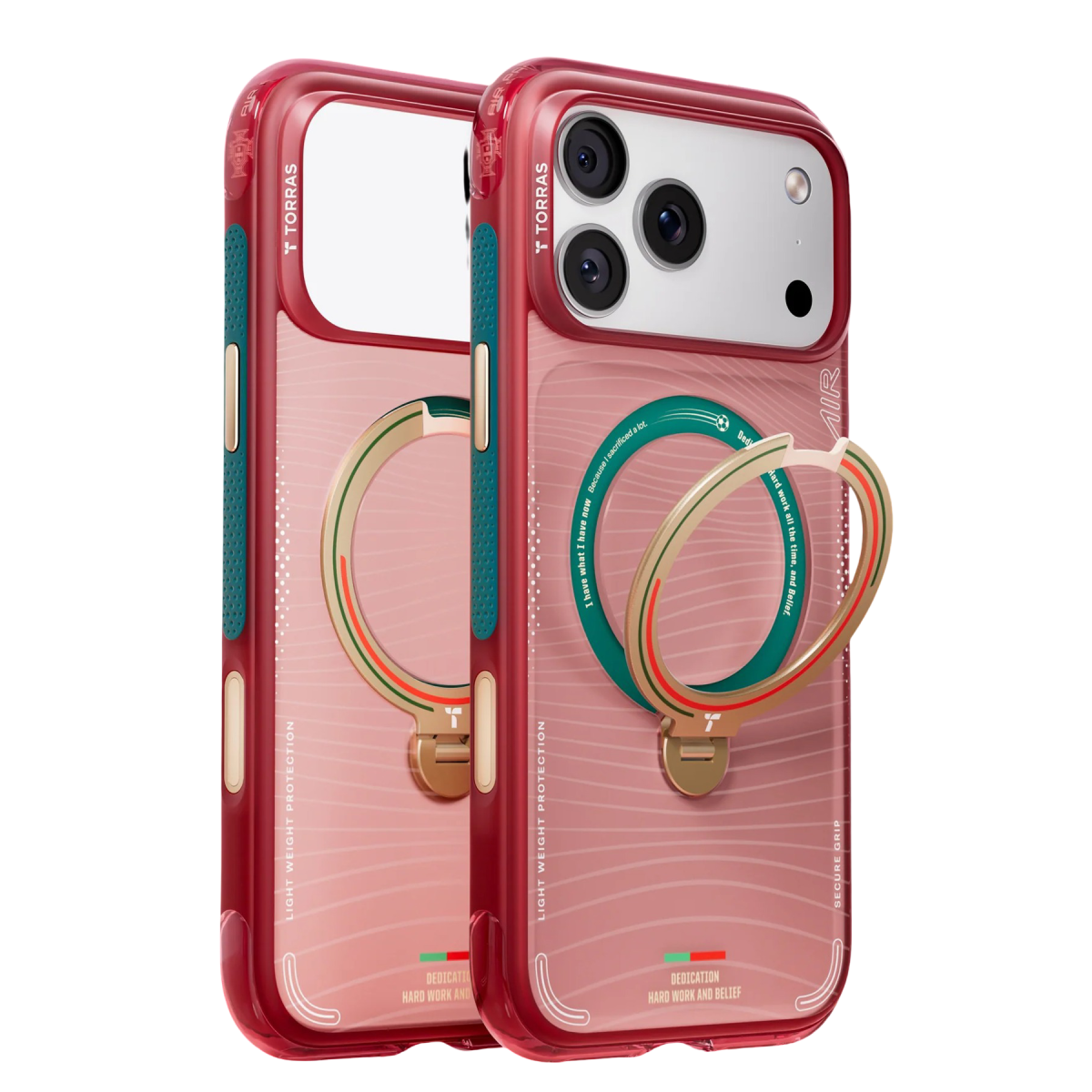 Torras Apple iPhone 17 Pro Max OStand Q3 Air World Cup Serisi Magsafe Kılıf - Wave of Passion