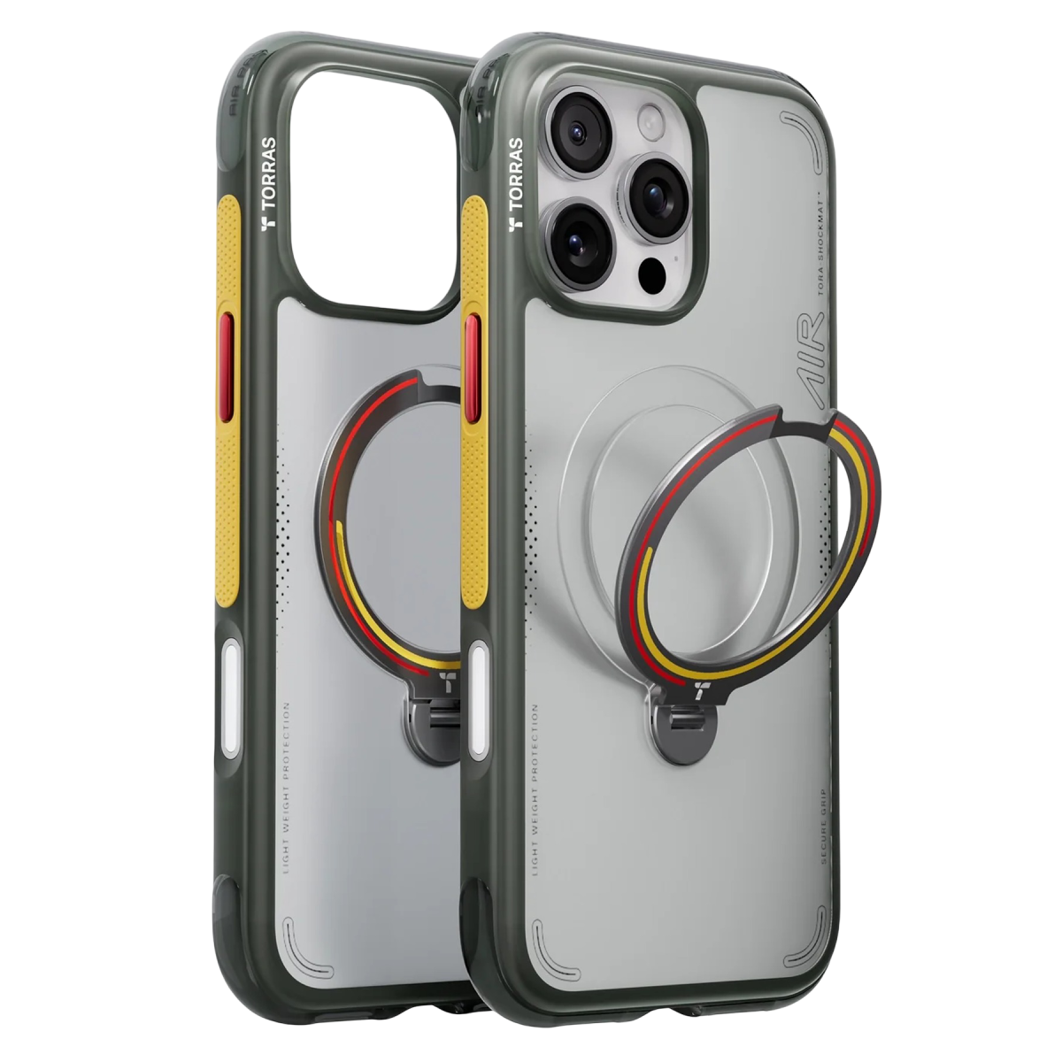 Torras Apple iPhone 16 Pro OStand Q3 Air World Cup Serisi Magsafe Kılıf - Iron