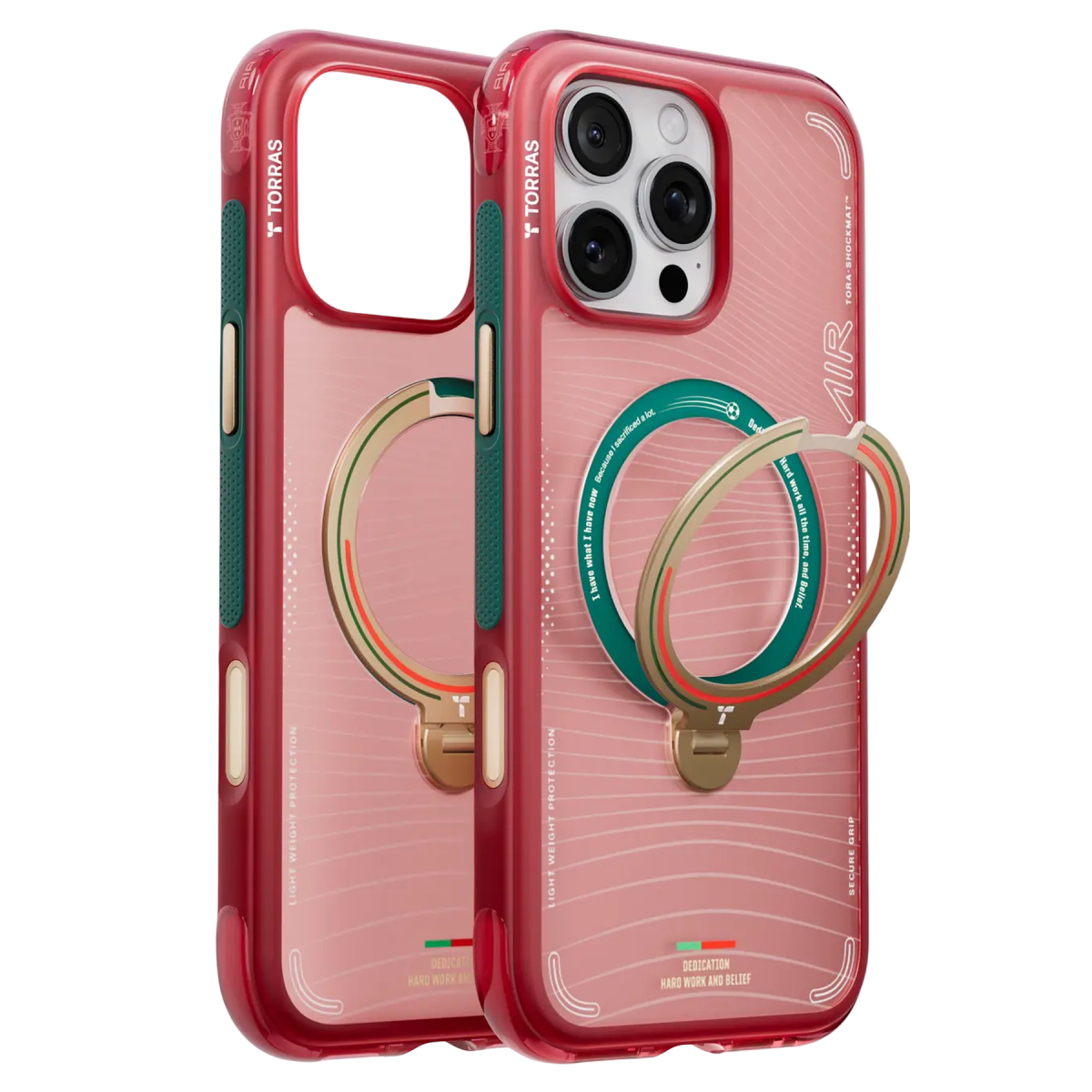 Torras Apple iPhone 16 Pro Max OStand Q3 Air World Cup Serisi Magsafe Kılıf - Wave of Passion