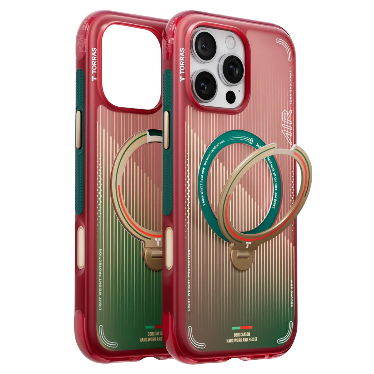 Torras Apple iPhone 16 Pro Max OStand Q3 Air World Cup Serisi Magsafe Kılıf - Glory Slash