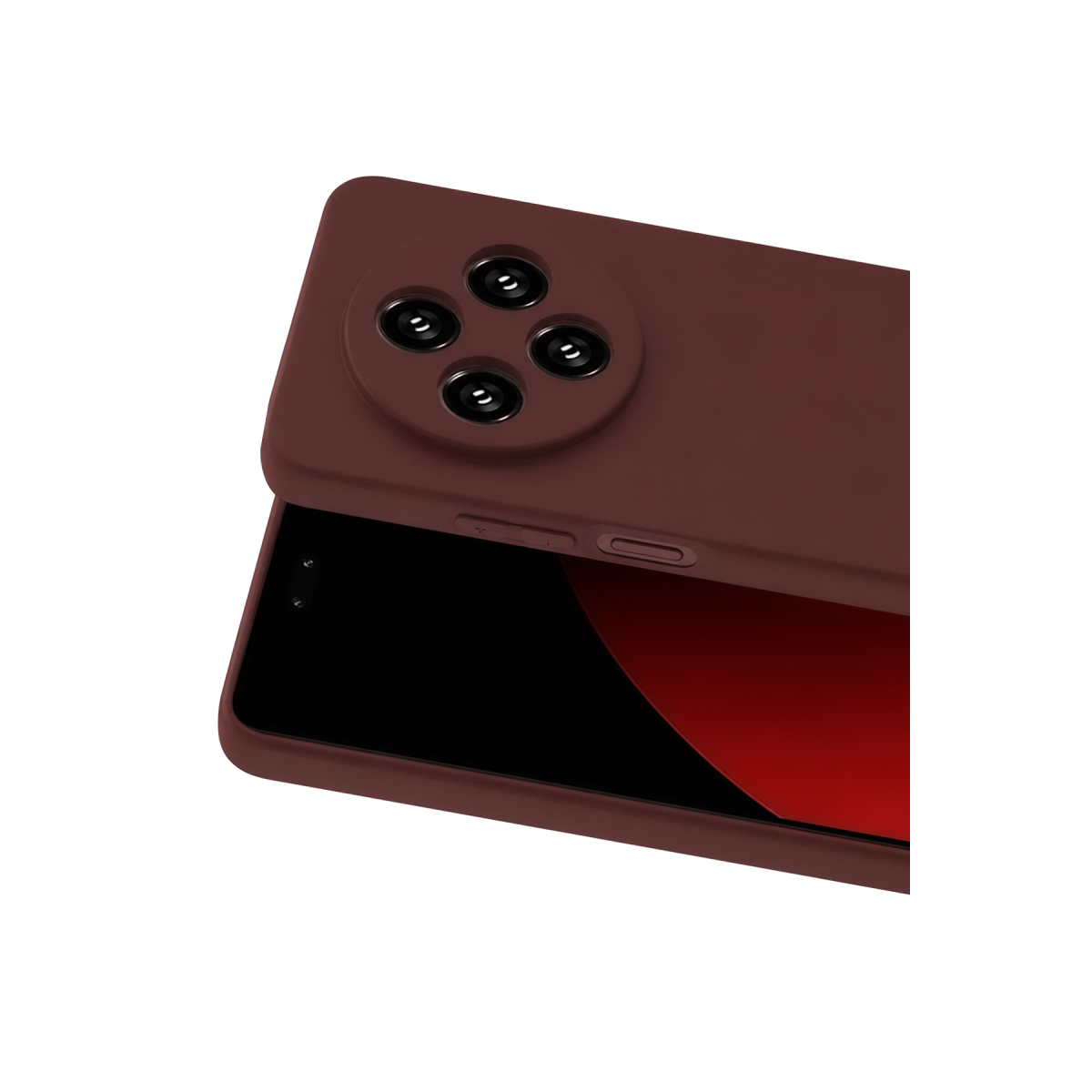 Xiaomi Redmi 14C Kılıf First Silikon - Bordo