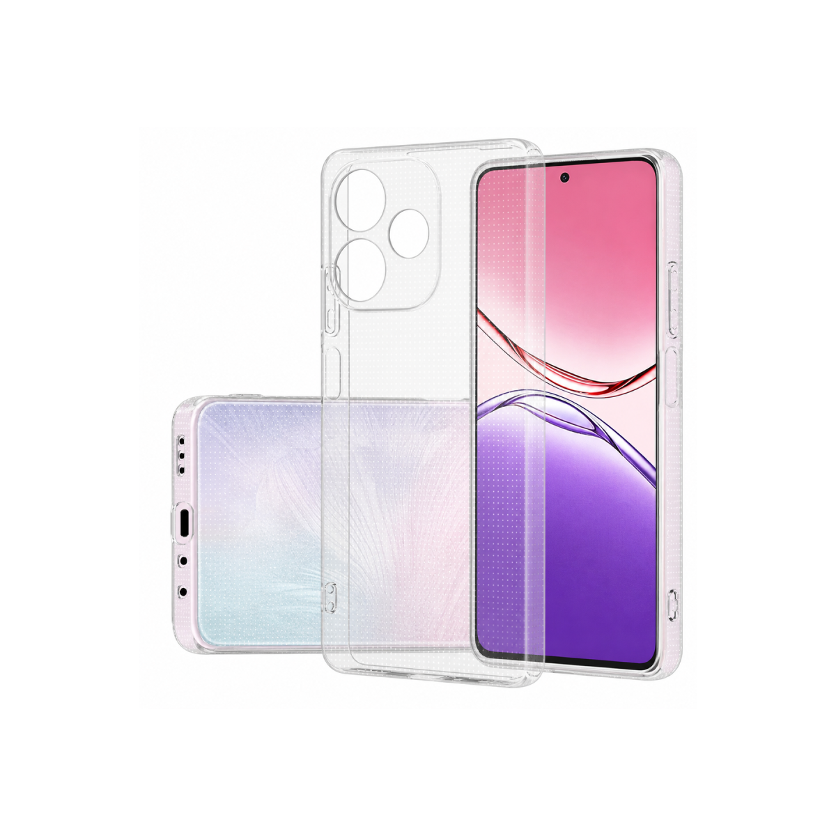 Newface Oppo A5 Pro 4G Kılıf Lüx Şeffaf Silikon — görsel 2