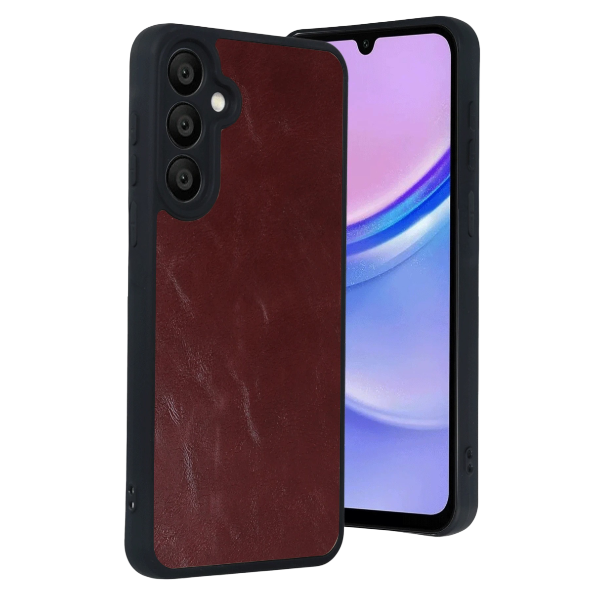 Newface Samsung Galaxy A37 5G Aras Deri Kapak - Bordo