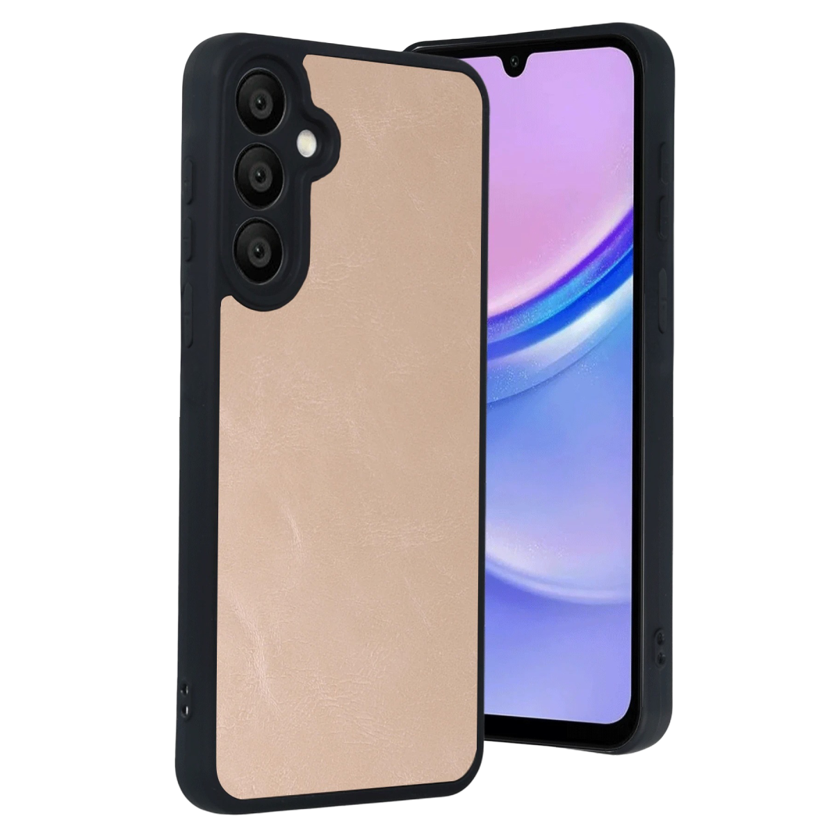 Newface Samsung Galaxy A37 5G Aras Deri Kapak - Pudra