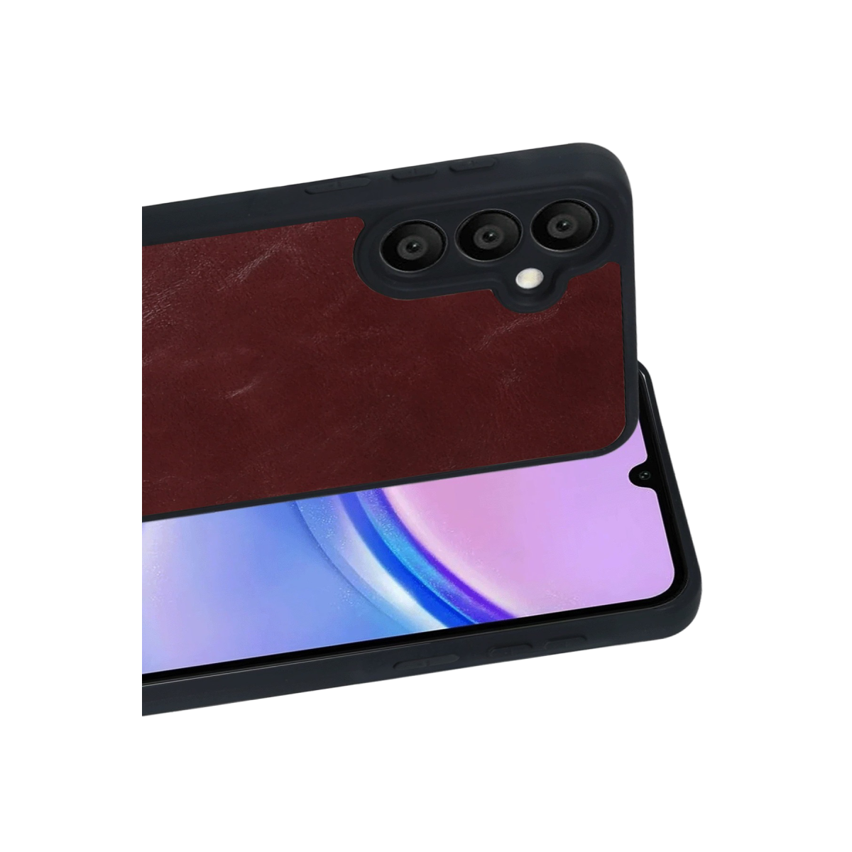 Newface Samsung Galaxy A57 5G Aras Deri Kapak - Bordo